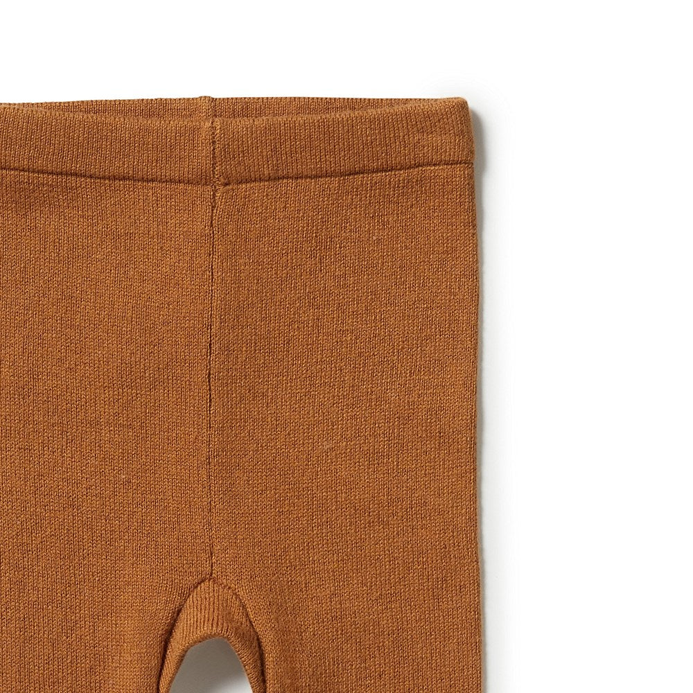 Cozy Knitted Baby Leggings with Feet - Soft & Warm Infant Footed Pants for Playtime, Sleep & Winter Outfits