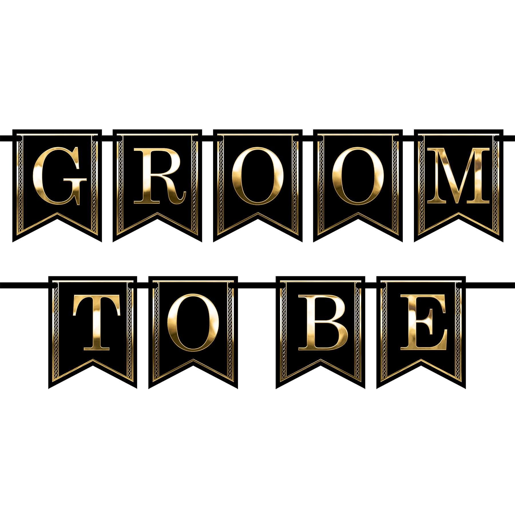 12 Pack Beistle Groom To Be Streamers - Wedding Party Decorations for Bachelor Party, Bridal Shower & Groom Celebration