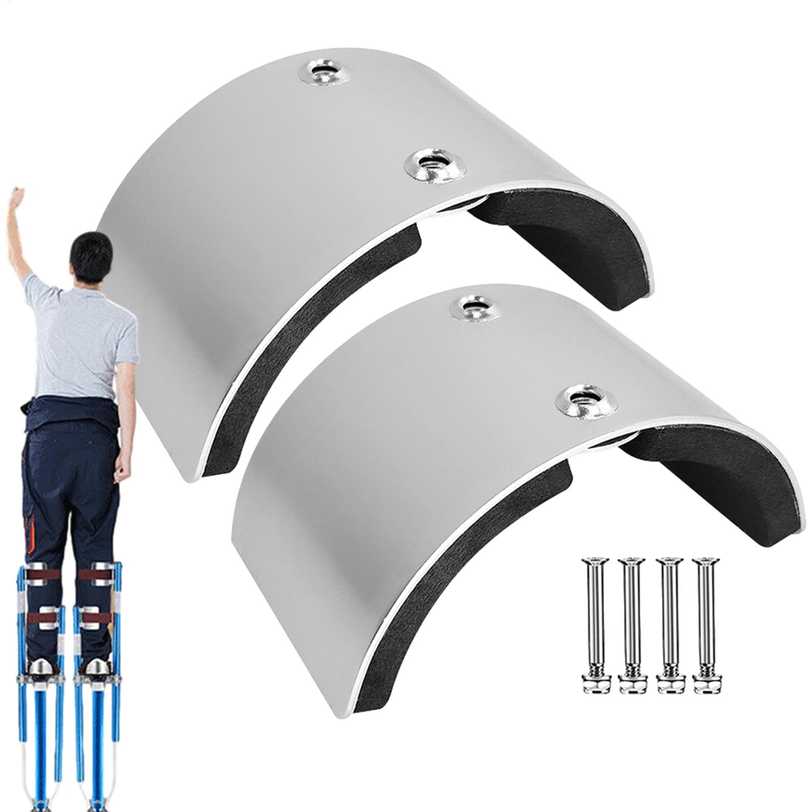 Premium Aluminum Alloy Stilt Accessories Kit - Durable Metal Stilt Parts & Leg Straps for Construction & Home Improvement | Ideal for Drywall Work, Painting & Roofing Projects