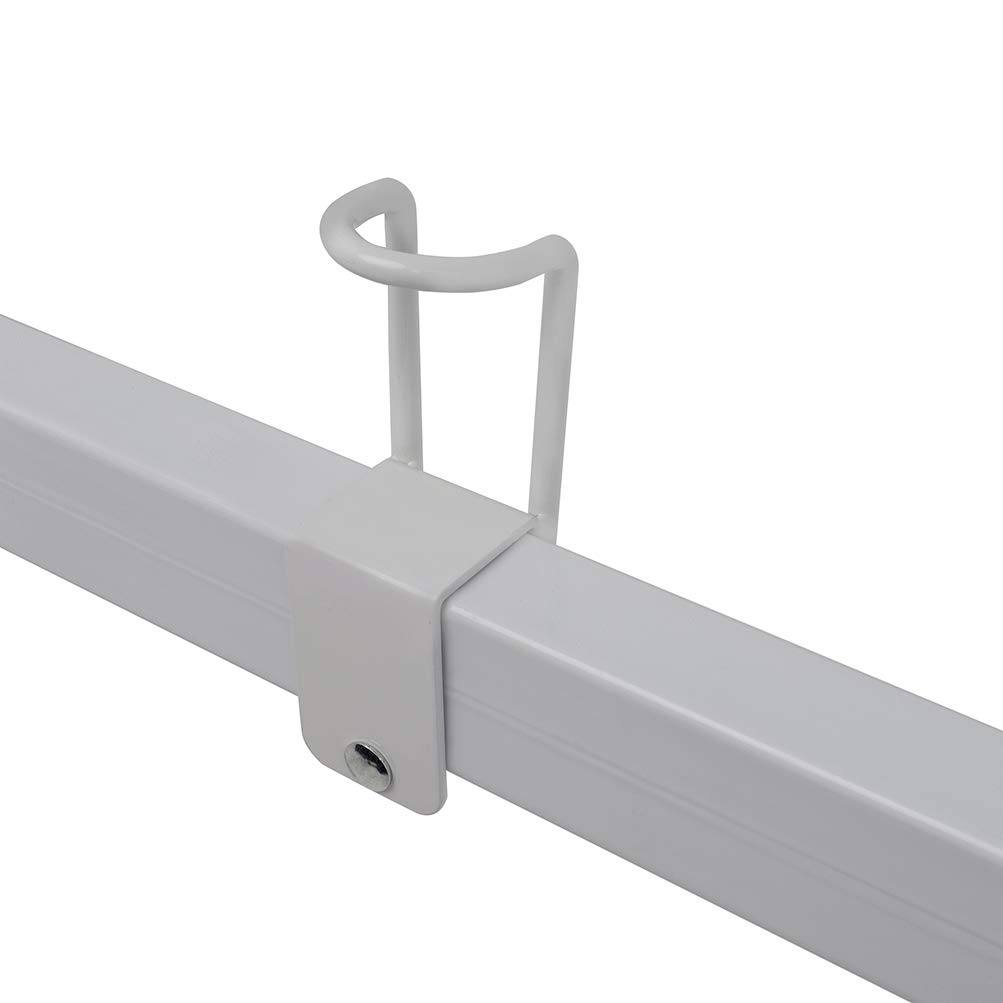 ECCPP Adjustable Heavy-Duty Steel Van Ladder Rack - 2 Bars Roof Rack for 96-18 Chevy Express with Rain Gutters - 700Lb Capacity Universal Pickup Truck Ladder Rack for Lumber & Utility - Perfect for Construction, Roofing & Cargo Transport