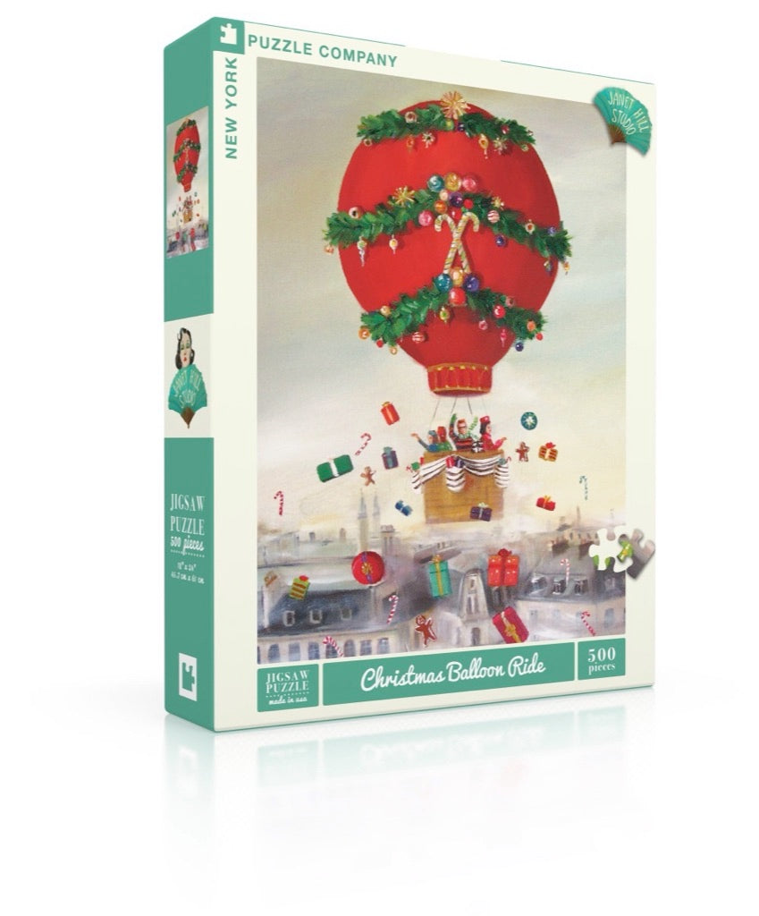 Christmas Balloon Ride Puzzle - Holiday Jigsaw Puzzle for Adults & Kids - Perfect for Family Game Night & Christmas Party Activities