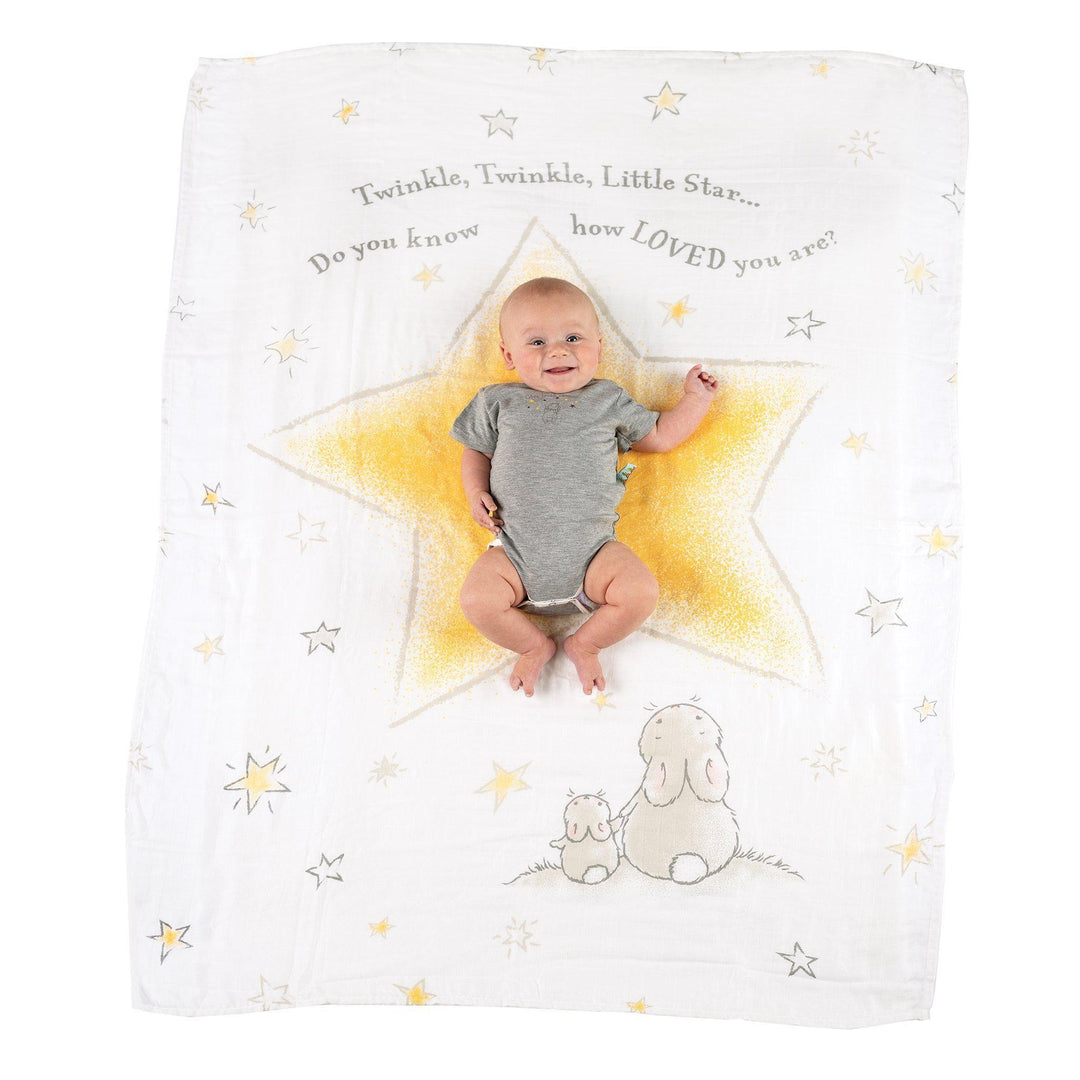 Twinkle Twinkle Milestone Baby Blanket - Soft Keepsake for Newborn Photos, First Birthday & Special Moments - Perfect for Nursery, Photo Shoots & Cherished Memories