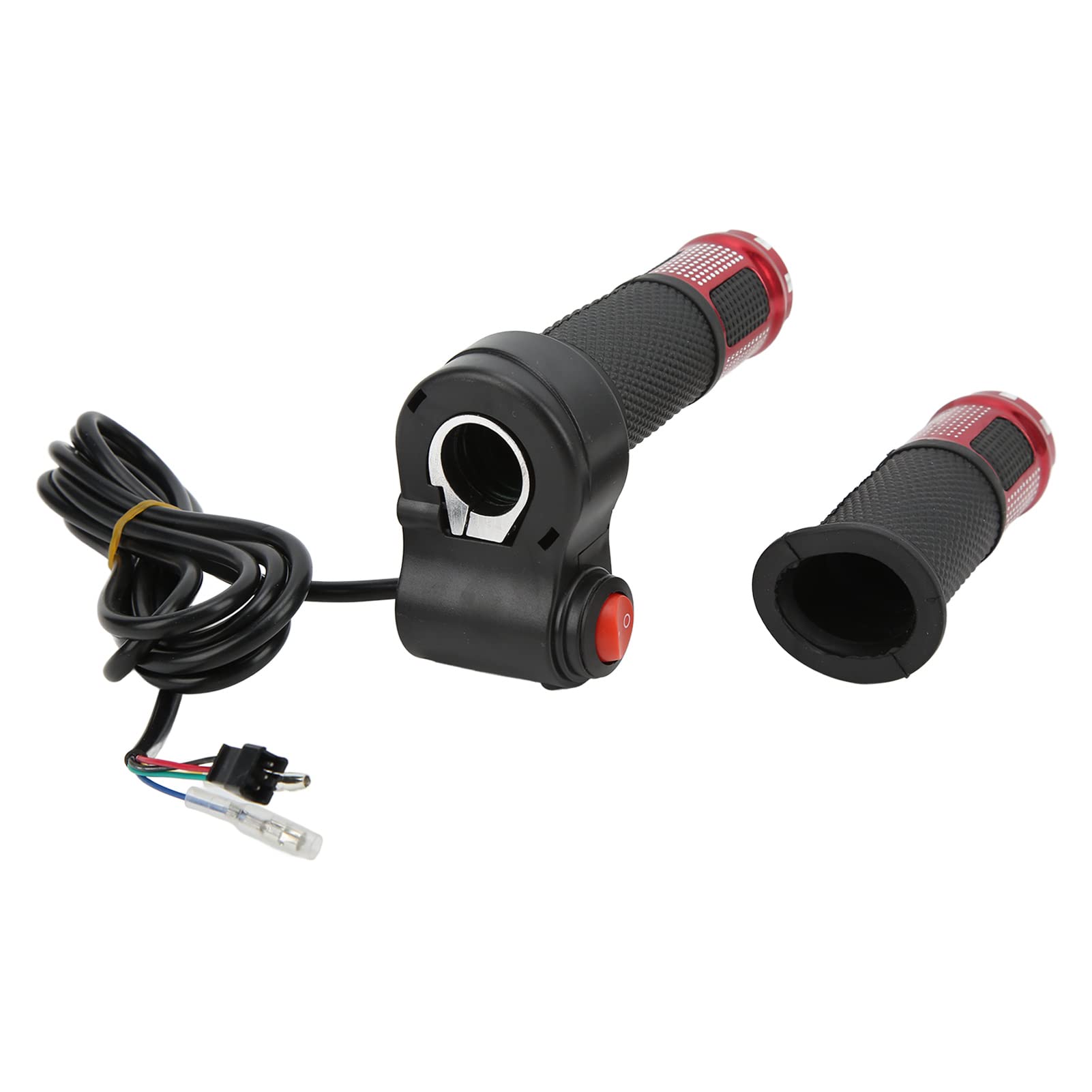 Qionia 23mm Linear Hall Throttle Grip for Electric Bikes - Automatic Identification Scooter Throttle Replacement | Perfect for E-Bike Upgrades & DIY Repairs
