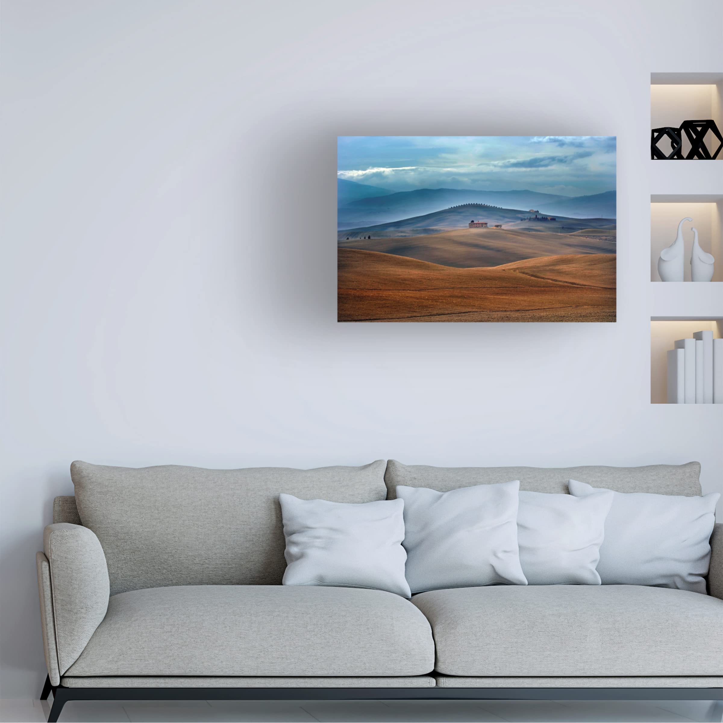 Trademark Fine Art 'In The Middle Of' Canvas Wall Art by Jure Kravanja - Modern Abstract Painting for Living Room, Bedroom & Office Decor