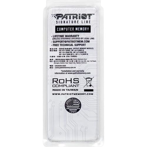Patriot Signature DDR5 RAM 32GB (1x32GB) 5600MHz CL46 SODIMM Laptop Memory Module - High Performance Notebook Upgrade for Gaming, Content Creation & Multitasking