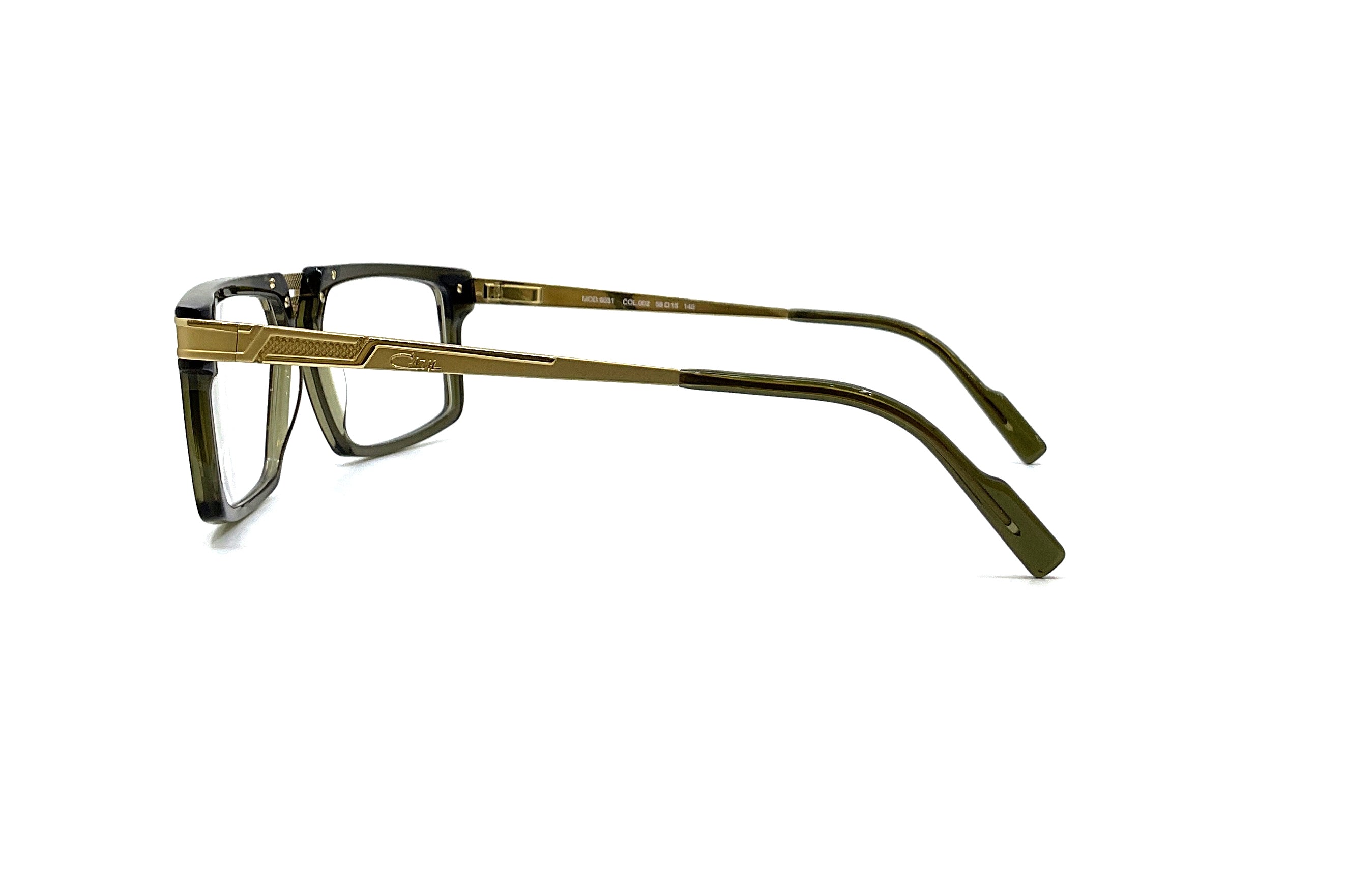 Cazal 6031 Sunglasses - Dark Green & Gold Frame - Retro Style for Men & Women - Perfect for Outdoor Activities & Fashion Statements