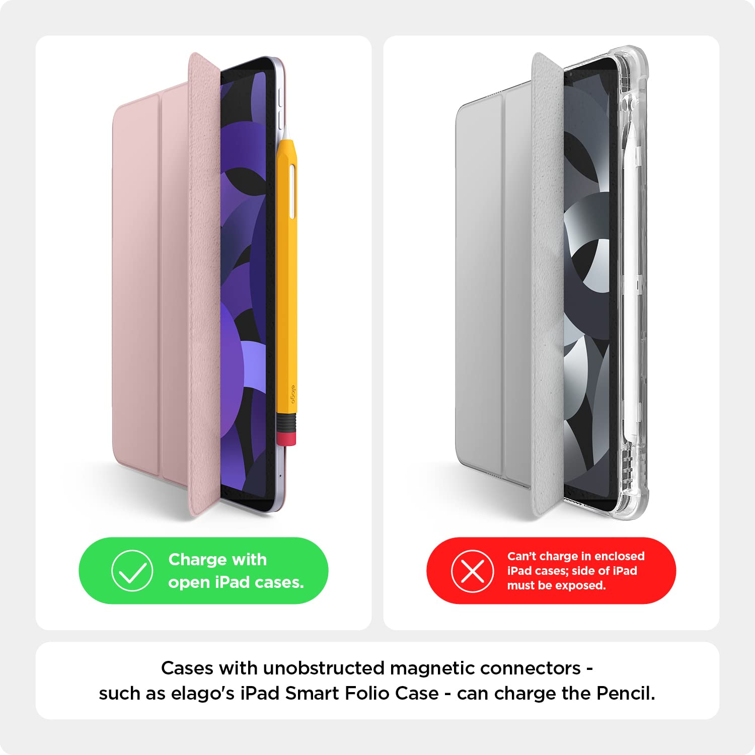 elago Classic Apple Pencil Pro & 2nd Gen Case - Magnetic Charging Compatible Protective Cover with Double Pressure Support | Perfect for Artists, Students & Professionals Using iPad for Drawing, Note-Taking & Digital Design