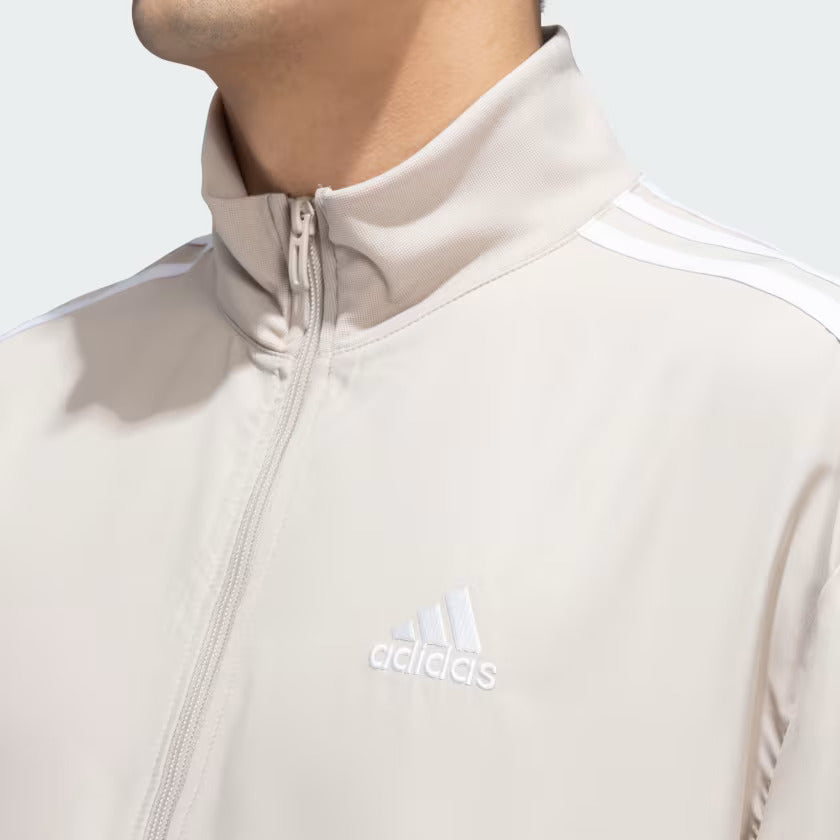 Adidas 3 Stripes Woven Cricket Tracksuit for Men - Wonder Beige | Comfortable Athletic Wear for Cricket Practice & Casual Outfits