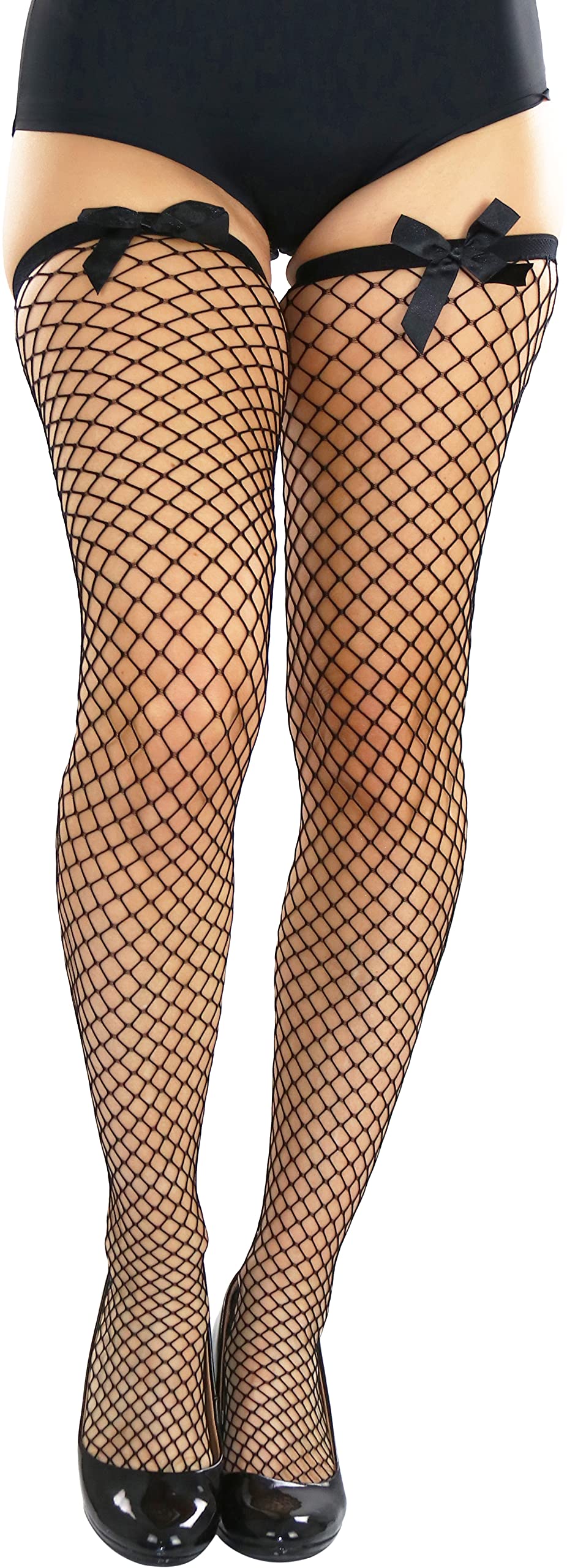 ToBeInStyle Women’s Bright & Vibrant Fishnet Thigh High Stockings - Sexy Fashion Hosiery for Parties, Cosplay & Night Out