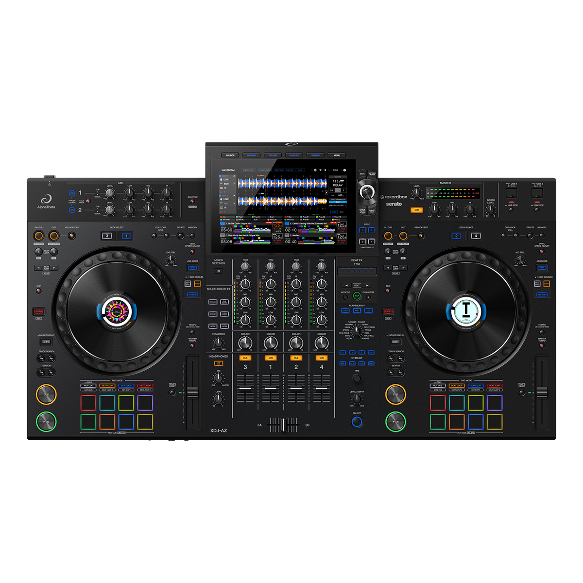AlphaTheta XDJ AZ 4-Deck All-in-One Professional DJ System for Clubs, Parties & Live Performances - Perfect for DJs, Music Producers & Event Planners