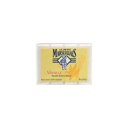 Le Petit Marseillais Vanilla Solid Bath Soap 400g - Moisturizing & Luxurious French Soap for Soft Skin | Perfect for Shower, Bath & Gift Sets
