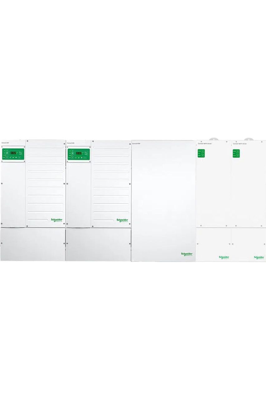 Complete Hybrid Solar Kit - Schneider Dual XW Pro 13.6kW 120/240V Output with 30.72kWh EG4 LL (V2) Batteries & 12,710W Solar Panels | Off-Grid Power Solution for Homes, Cabins & Emergency Backup