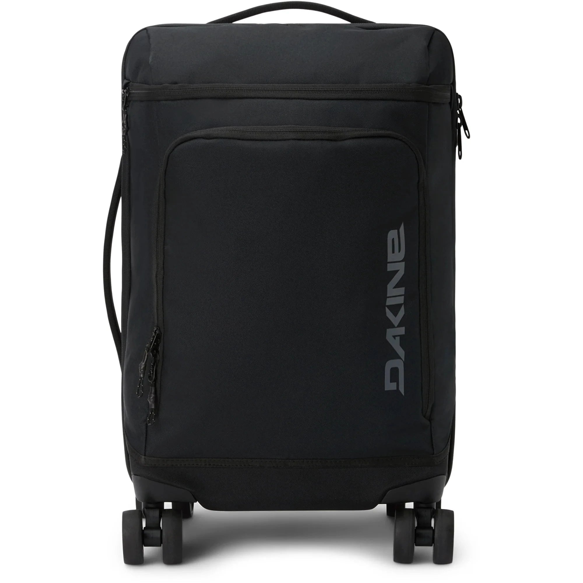 Dakine Split 4 Wheel Carry On Luggage 48L Black - Lightweight Spinner Suitcase for Air Travel, Business Trips & Weekend Getaways