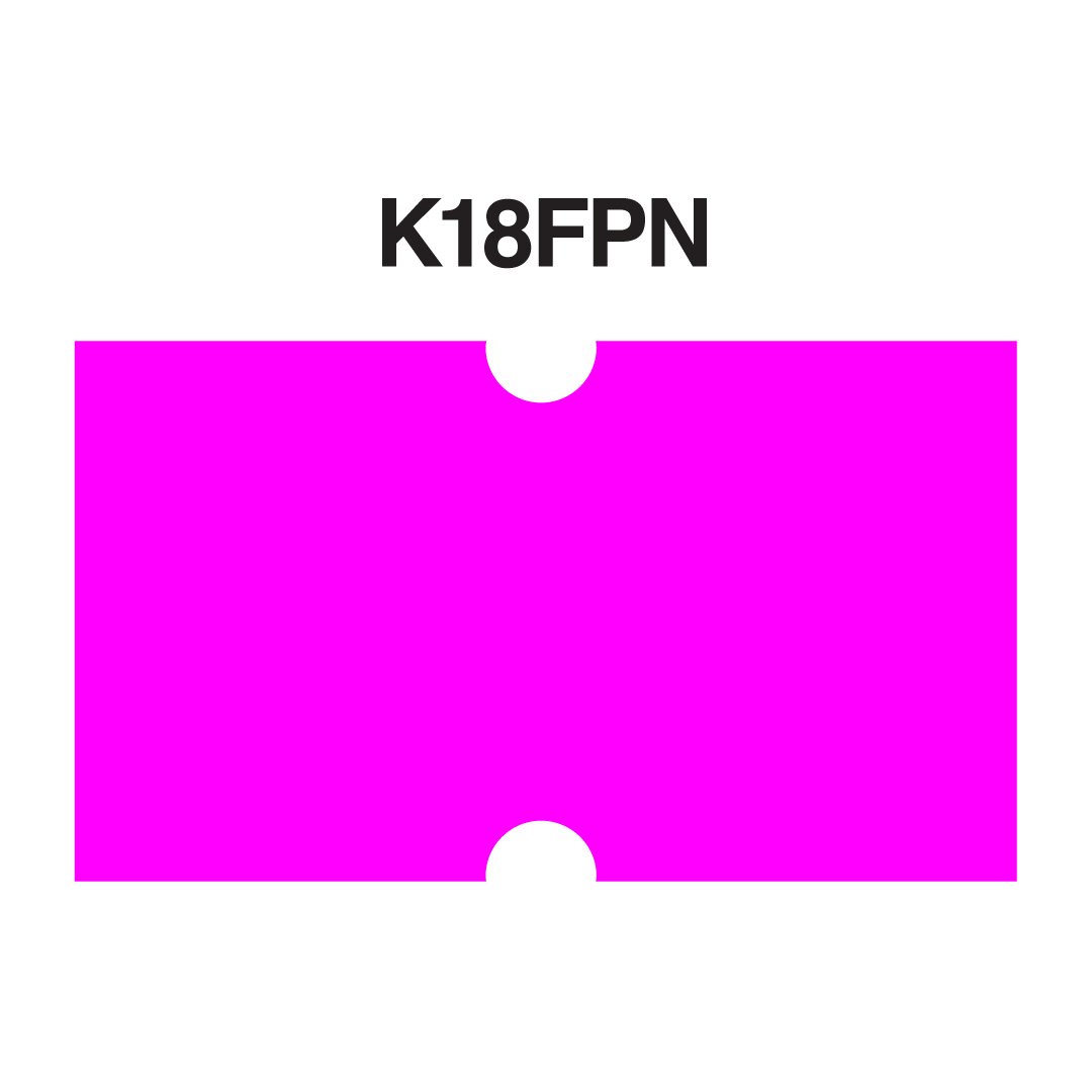 Fluorescent Pink Labels 16 Pack - Compatible with Towa GS Series, Halmark, and Century Price Guns - No Tamper Proof Slits (Free Ink Roll Included) - Perfect for Retail Pricing, Inventory Labeling, and Warehouse Organization