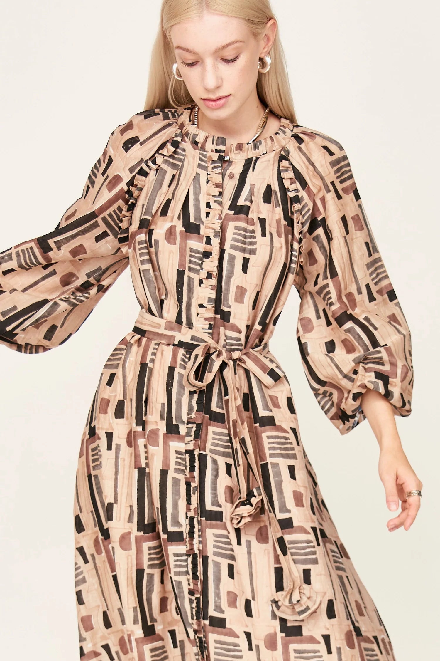 Mirth Somerset Dress Labyrinth - Stylish Floral Print Maxi Dress for Women | Perfect for Beach Vacations, Summer Parties & Boho Fashion