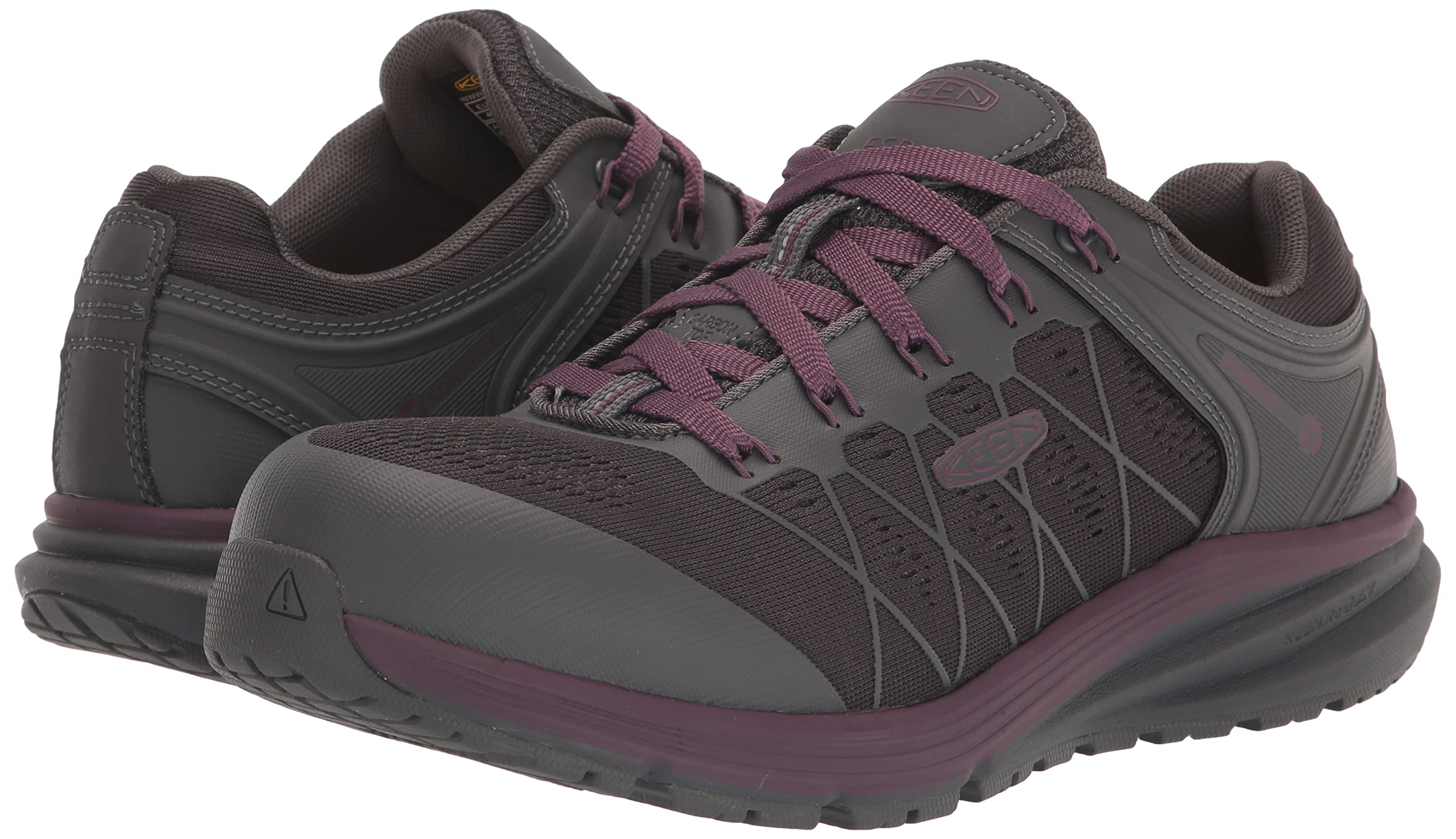 KEEN Utility Women's Vista Energy Low Height Sneaker - Composite Toe ESD Safety Work Shoes for Women - Lightweight & Comfortable for Construction, Warehouse & Industrial Work