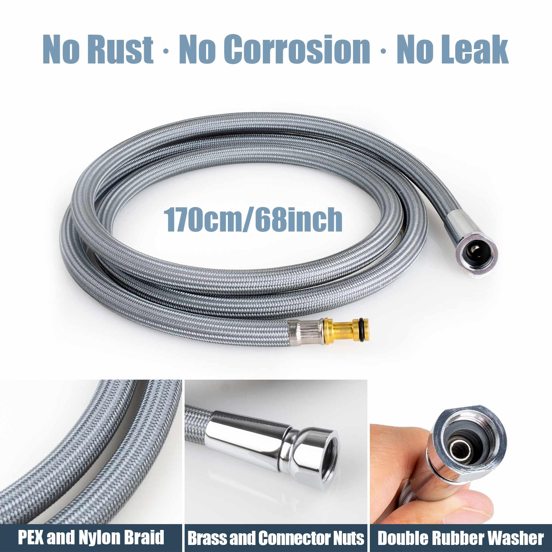**Moen Kitchen Sink Pull Down Hose Replacement – 68-Inch Reflex Faucet Hose for Easy Installation & Durable Use – Perfect for Home, Restaurant & Commercial Kitchens**