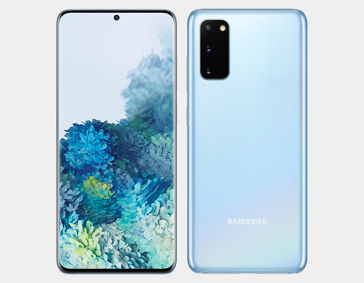 Samsung Galaxy S20+ SM-G985F/DS 128GB 8GB RAM Dual SIM Factory Unlocked Smartphone - Cloud Blue | International Version | Perfect for Travel, Business & Gaming