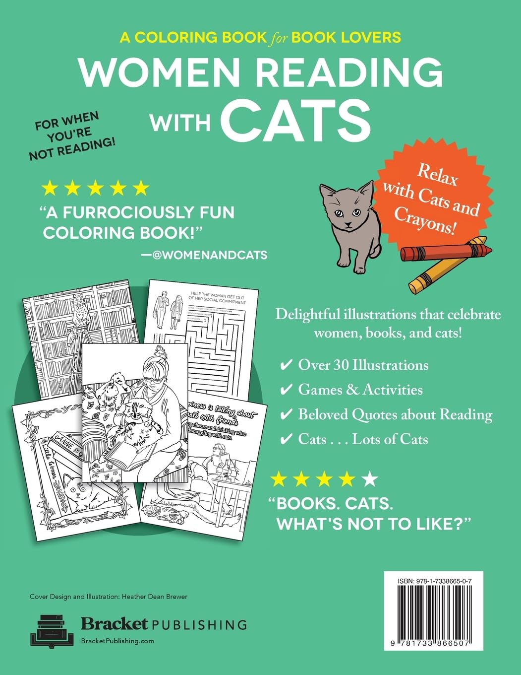 Women Reading with Cats Coloring Book for Adults - Relaxing & Stress Relief Activity for Book Lovers | Perfect Gift for Cat Lovers & Bibliophiles