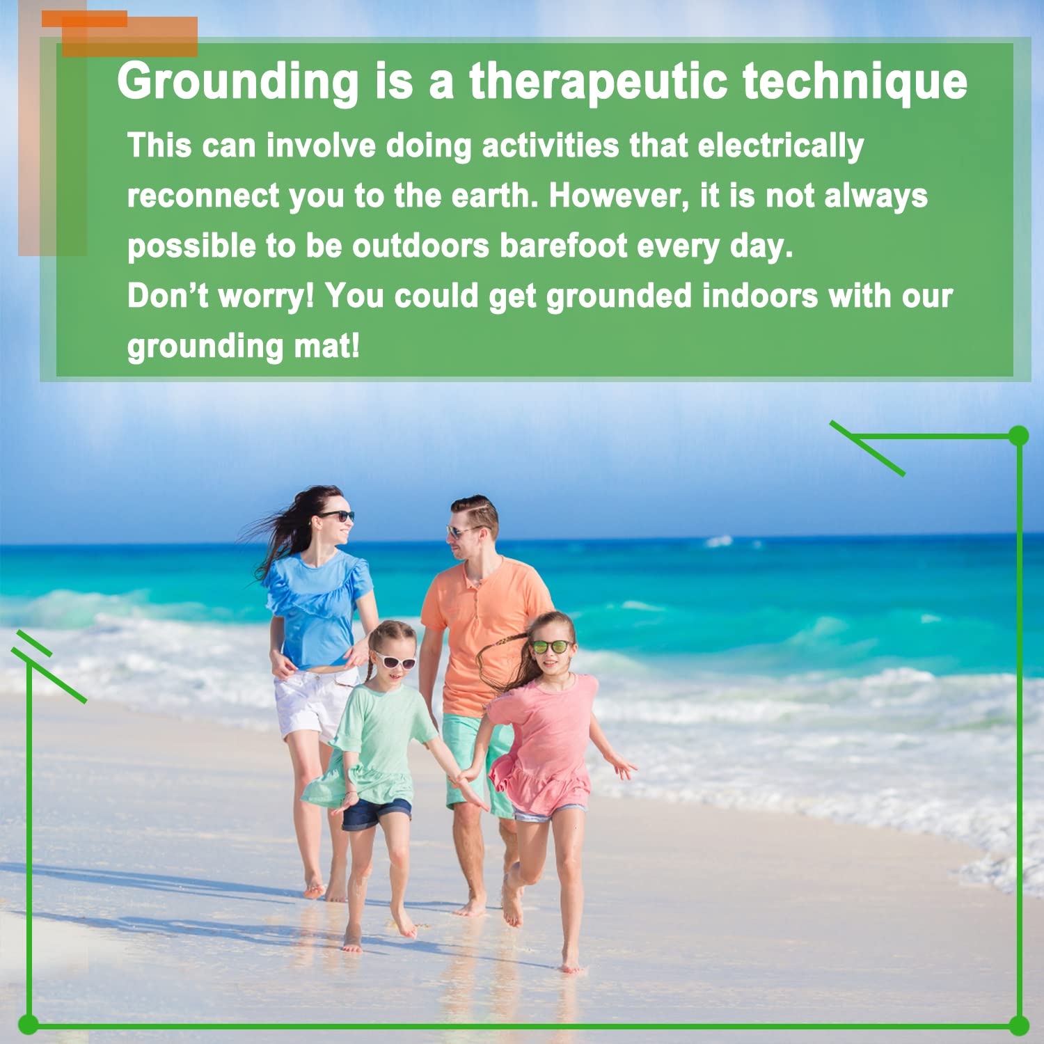 **Earthing Grounding Mat for Bed - 100% Conductive Carbon Leatherette Therapy Mat with Cord (54-71 Inch) - Relieve Pain, Improve Sleep & Reduce Stress - Perfect for Home, Office & Travel**