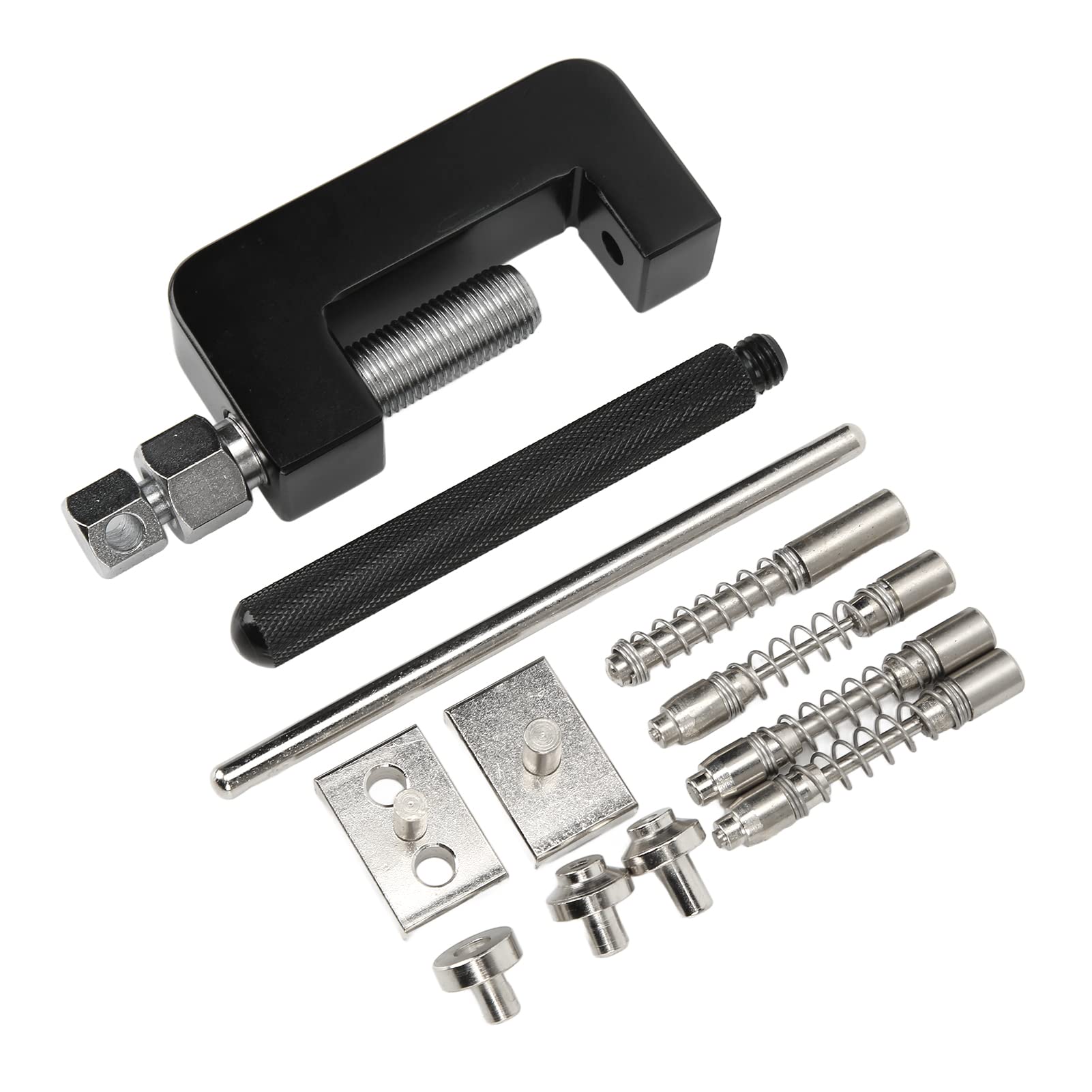 12-Piece Universal Motorcycle Chain Cutter Breaker & Riveter Tool Kit with Storage Box - for ATV, Dirt Bike, Motorcycle Maintenance & Repair - Perfect for DIY Enthusiasts and Professional Mechanics