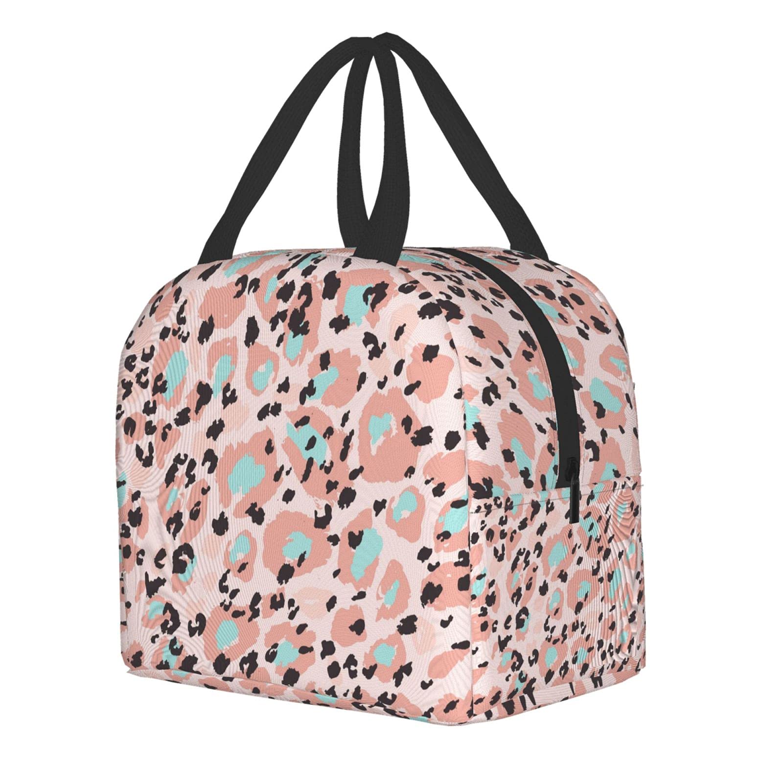 Leopard Print Insulated Lunch Box - Reusable Lunch Bag for Women & Men, Perfect for Office, Camping, Hiking, Picnics, Beach & Travel | Keep Food Fresh for Work, School or Outdoor Adventures