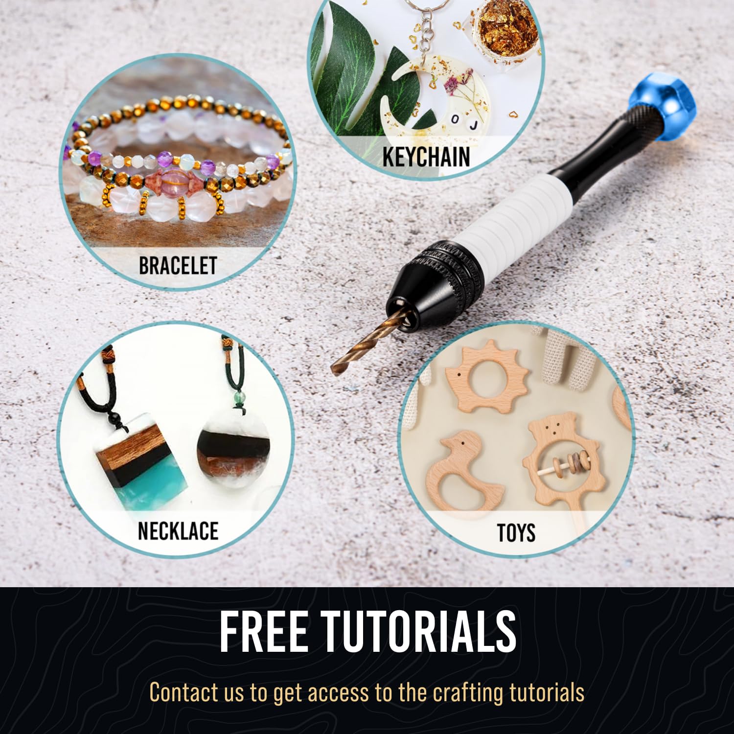 Precision Micro Drill Bits Set with Pin Vise - Small Hand Drill for PCB, Resin Beads & Polymer Clay | DIY Jewelry Making & Crafting Tools | Perfect for Miniature Models, Watch Repair & Electronic Projects