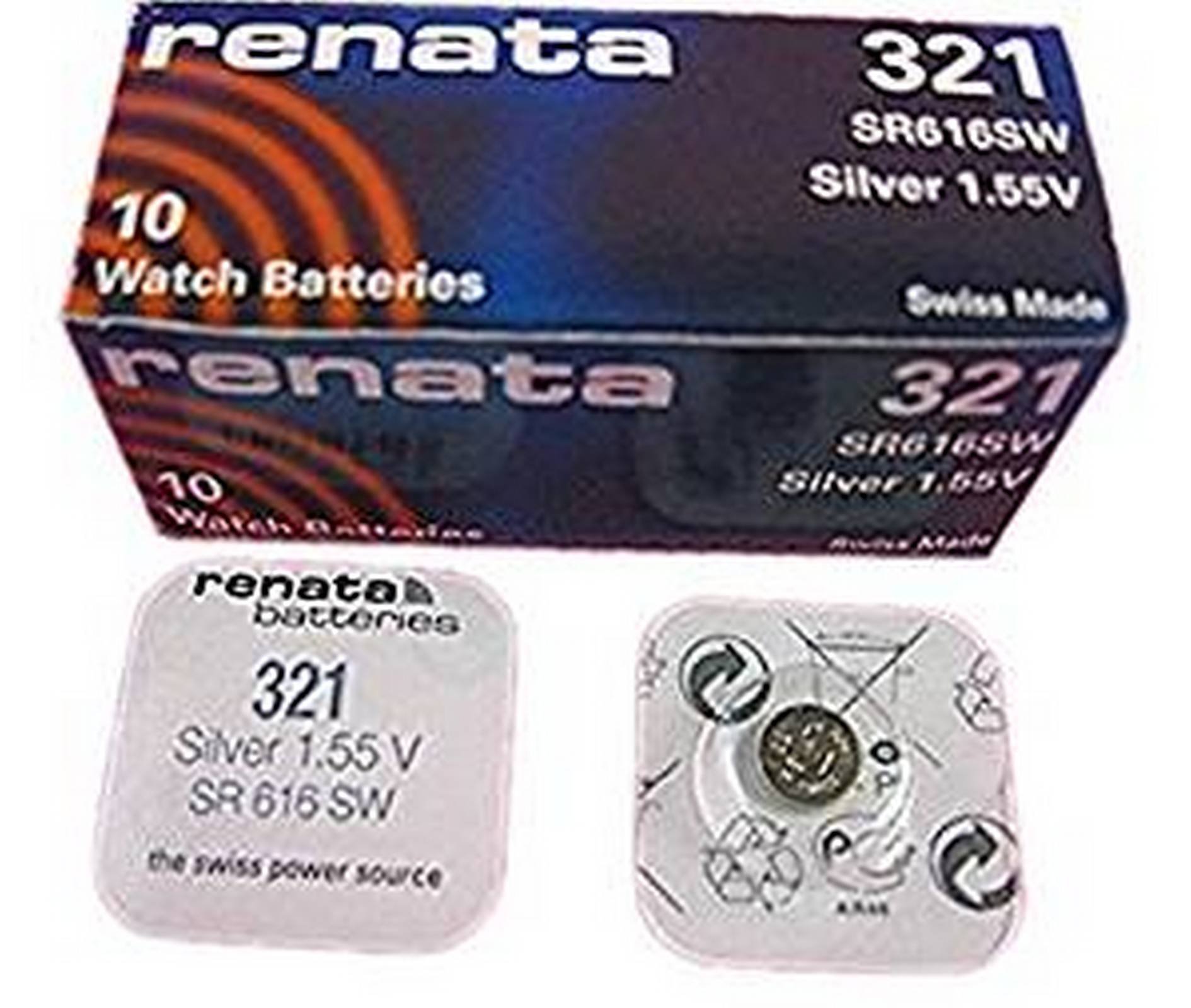 Renata 321/SR616SW Swiss Made Watch Batteries - 5 Pack for Precision Timekeeping | Perfect for Rolex, Omega & Luxury Watches