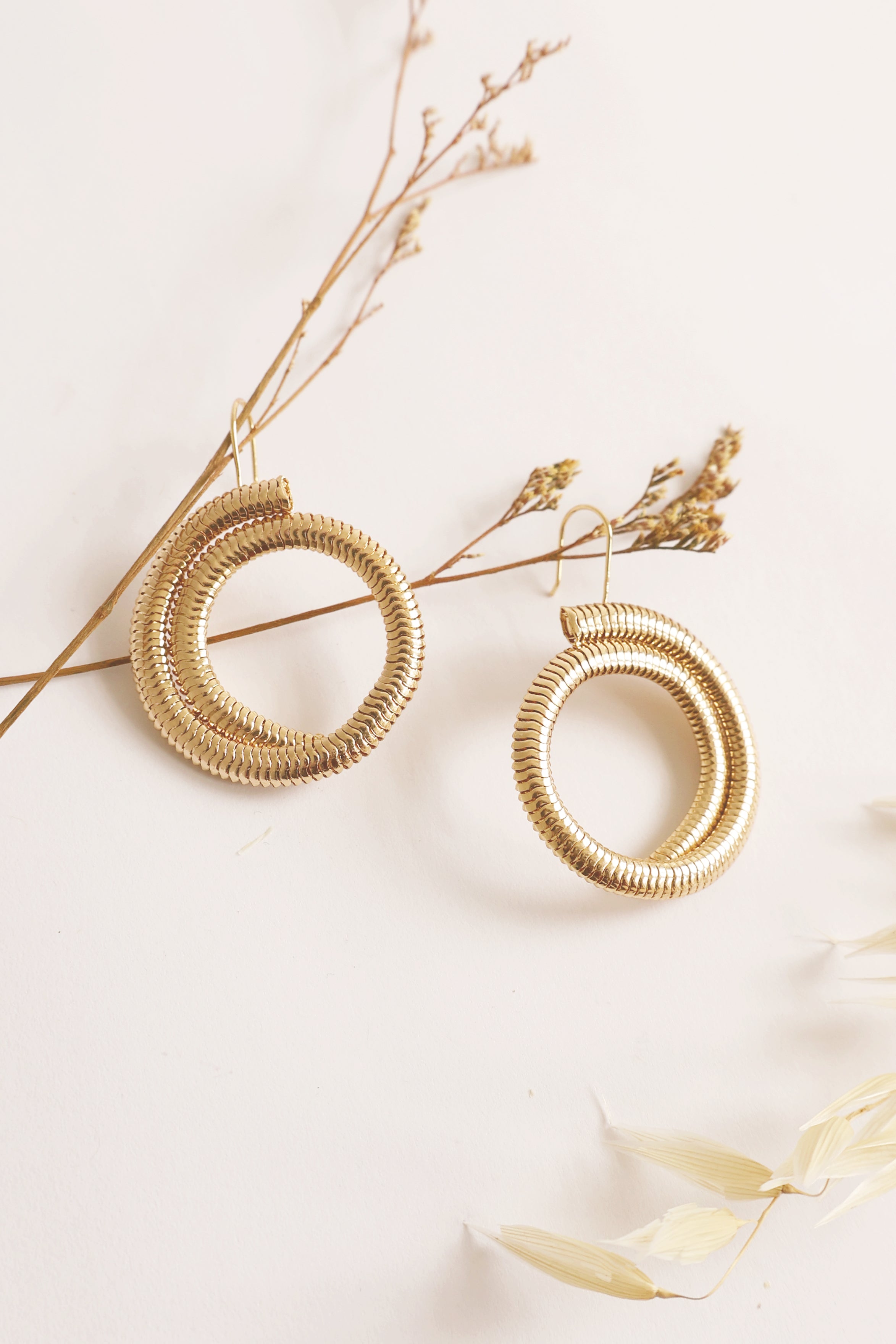 Stella Gold Earrings for Women - 14K Solid Gold Hoop Earrings, Hypoallergenic & Tarnish-Free - Perfect for Everyday Wear, Gifts & Special Occasions