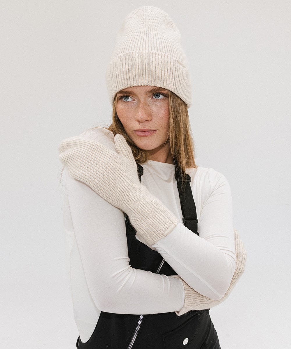 Nina Knit Beanie and Mitten Set for Women - Soft Winter Hat & Gloves Combo - Warm Accessories for Cold Weather, Outdoor Activities, and Fashion