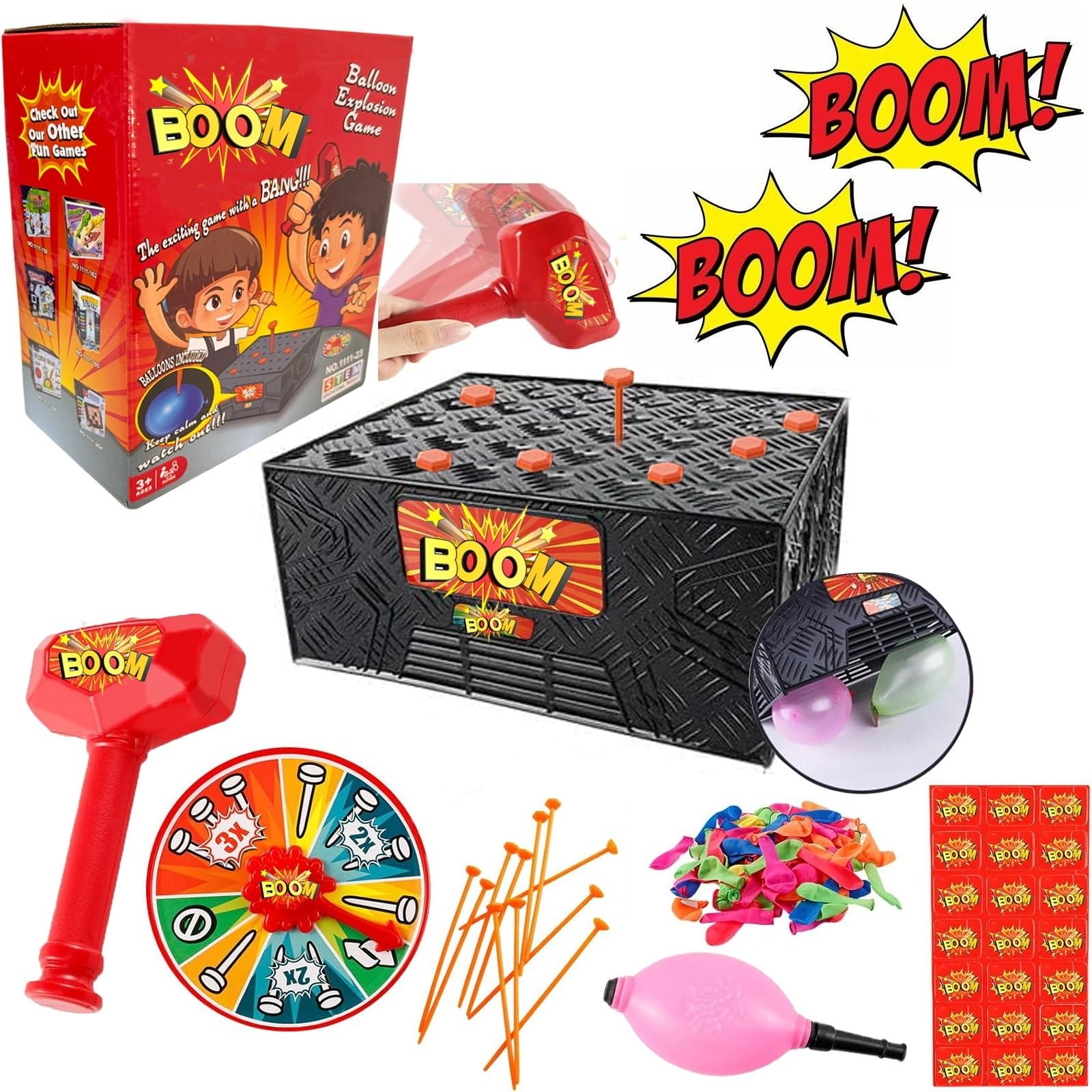Whack a Balloon Game 2025 - Explosive Balloon Popping Fun for Adults & Kids | Interactive Parent-Child Activity | Perfect for Family Gatherings, Birthday Parties & Stress Relief
