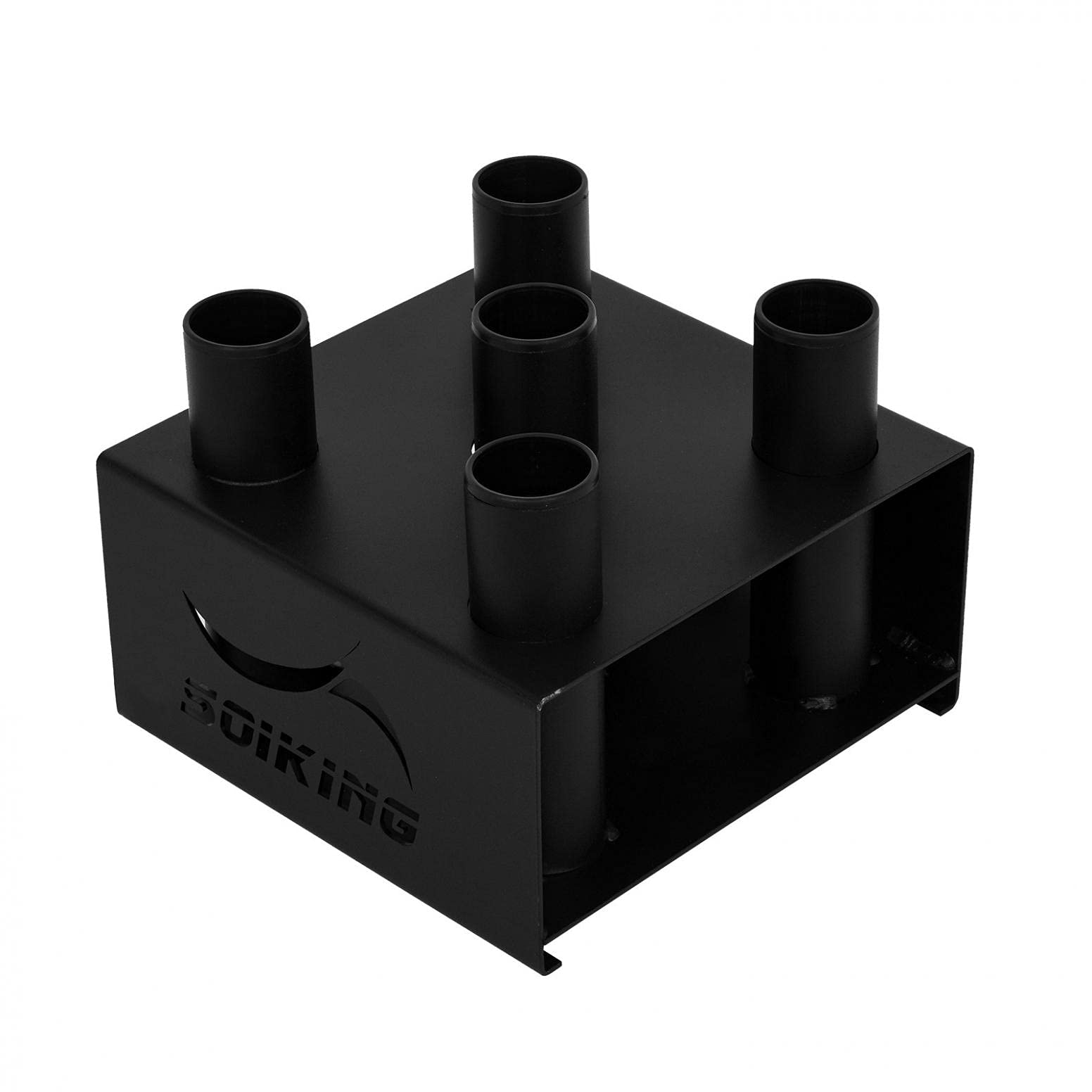 Heavy Duty Weight Holder for Dumbbells & Bars - Vertical Peg Storage Organizer for Home Gym - Perfect for Curl Bars, Hex Bars, Tricep Bars & More (Holds 5 Bars) - Ideal for Garage Gym, CrossFit & Strength Training