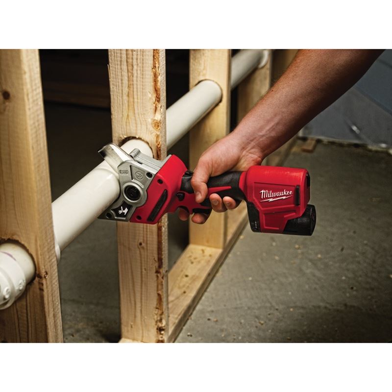 21V M12 12-Volt Lithium-Ion Cordless PVC Shear Kit - Professional PVC Pipe Cutting Tool for Plumbing, Electrical, and DIY Projects