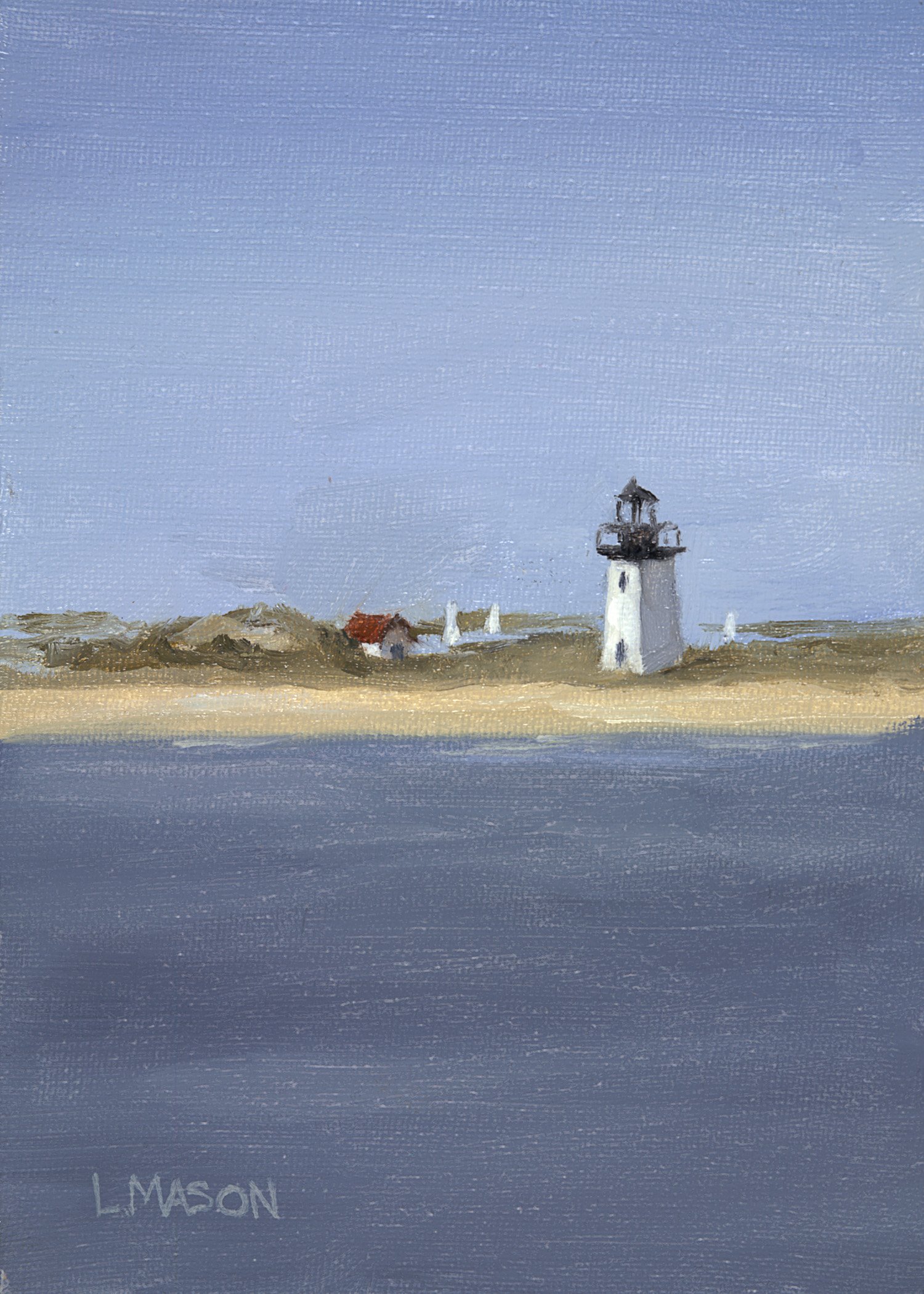 Original Lighthouse Oil Painting on Canvas Board - Handmade Coastal Artwork for Home & Office Decor | Perfect for Living Room, Bedroom, or Beach House Wall Art