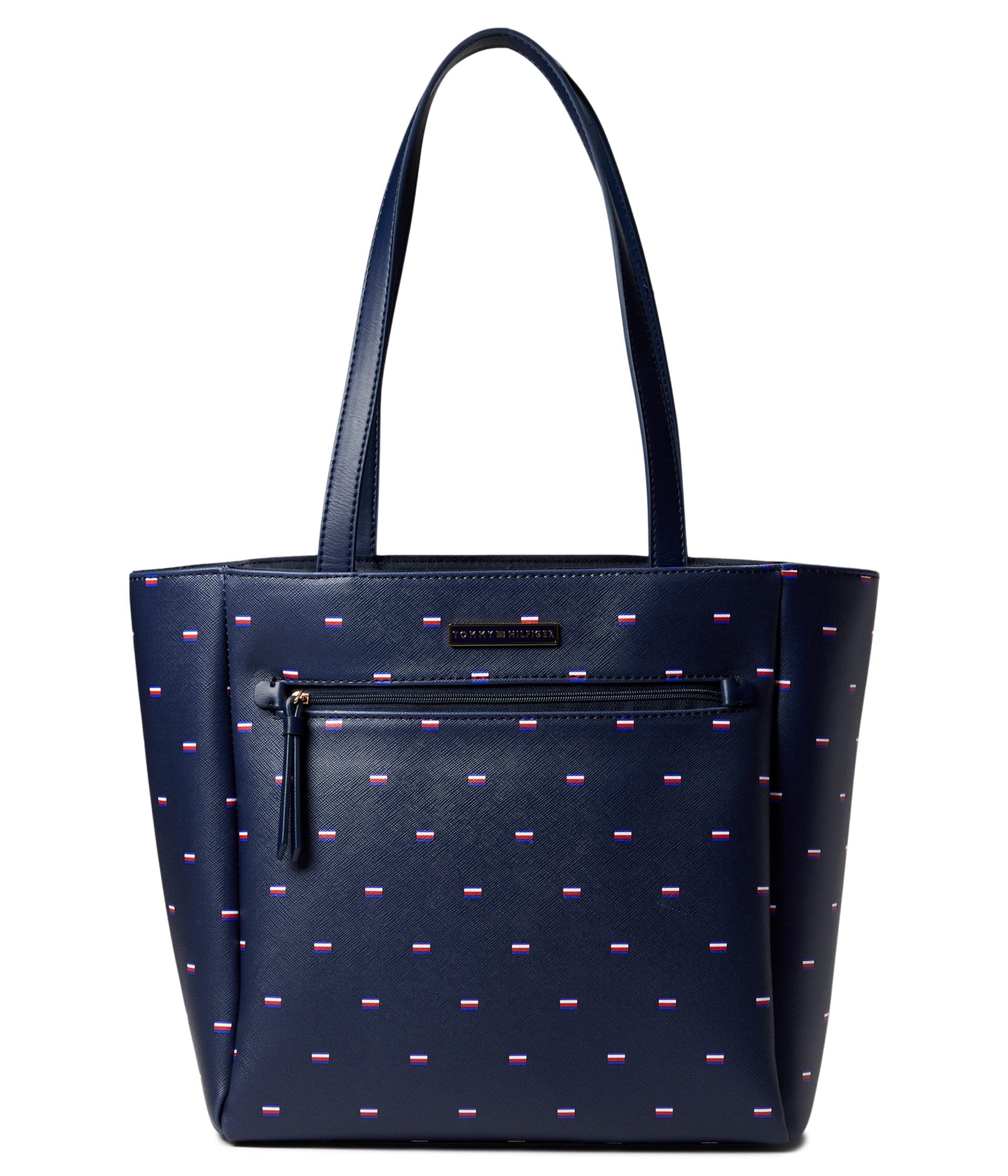 Tommy Hilfiger Irene II Tote Bag - Corporate Critter Texture PVC Handbag for Women | Perfect for Work, Travel & Everyday Use