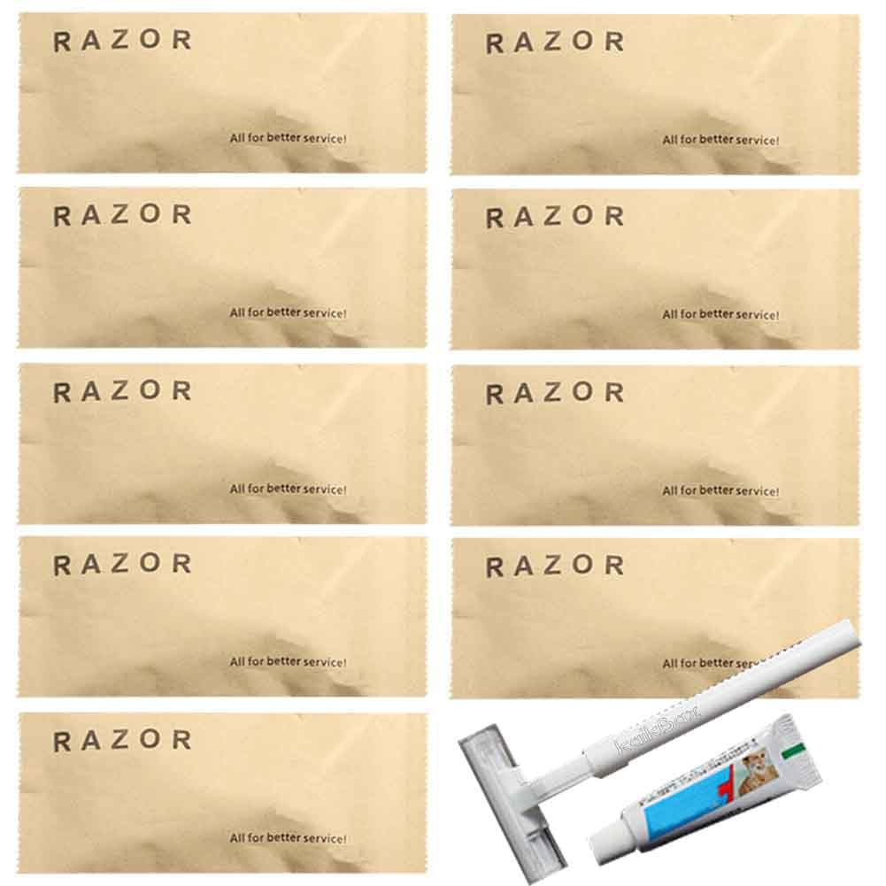 10-Pack Individually Wrapped Disposable Razors with Shaving Cream - Portable Travel Razor for Men & Women - Hotel, Home & Gym Use - Smooth Shave for Face, Legs & Body