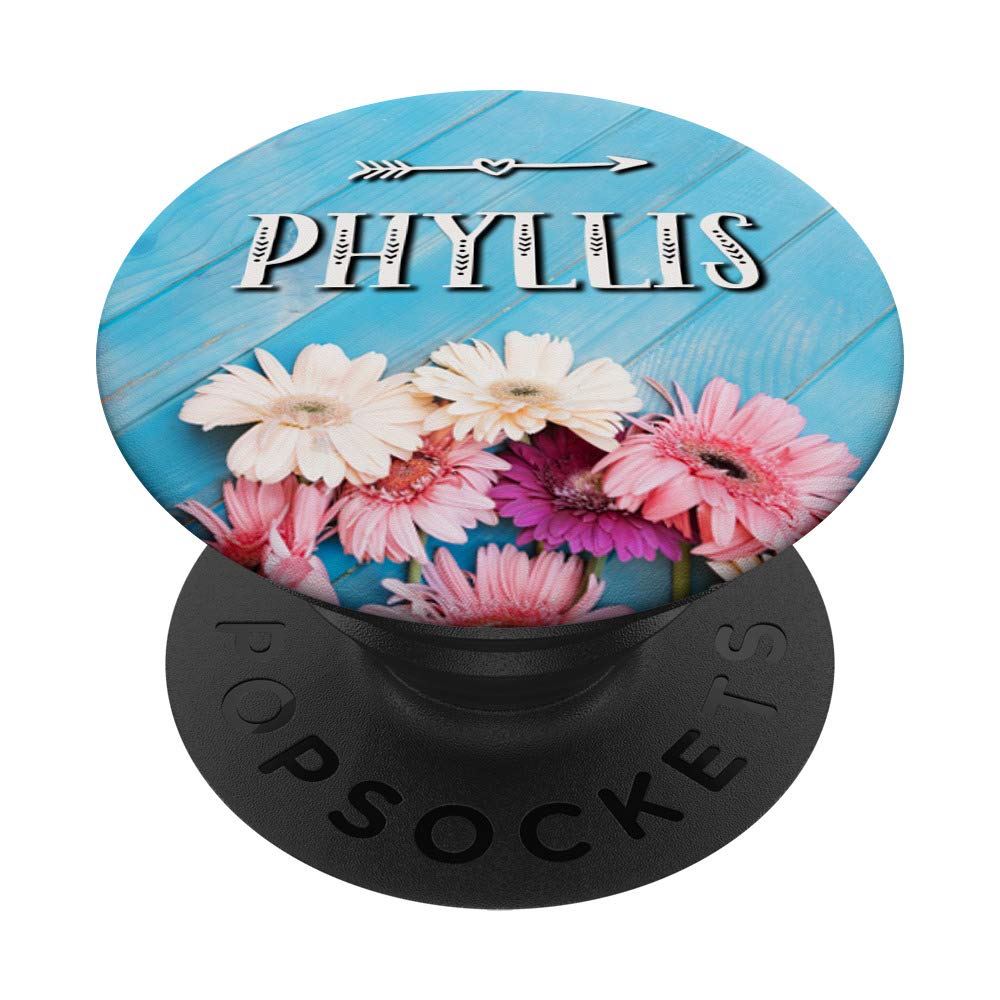 Phyllis Flowers Gift - Rose Pink, Blue, Black Barnboard Floral Arrangement for Home Decor, Wedding Centerpieces & Special Occasions