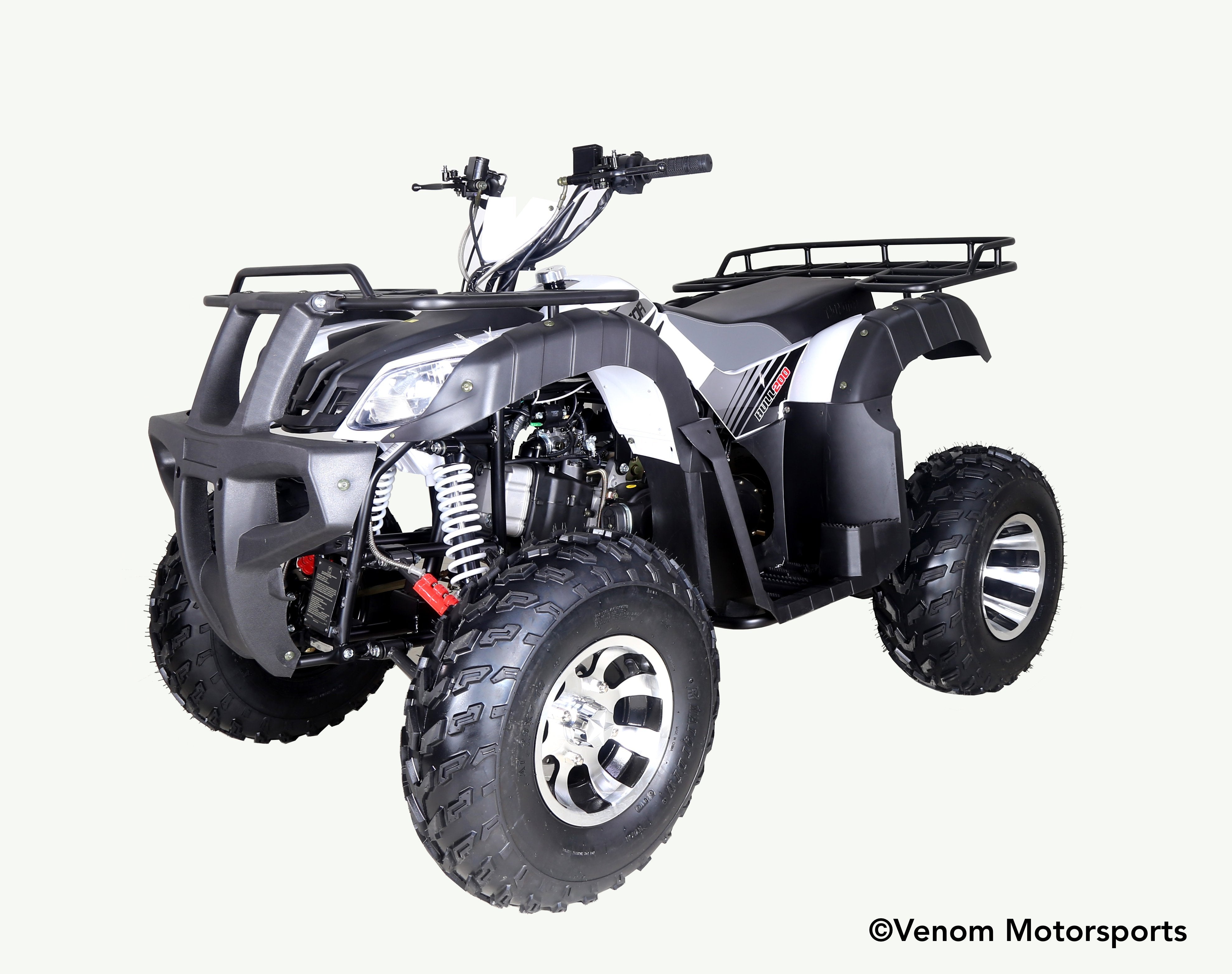 200cc Kodiak ATV - Fully Automatic with Reverse Gear | Full-Size Adult All-Terrain Vehicle for Off-Road Trails, Hunting & Farm Work | Powerful 4-Stroke Engine | Durable Steel Frame