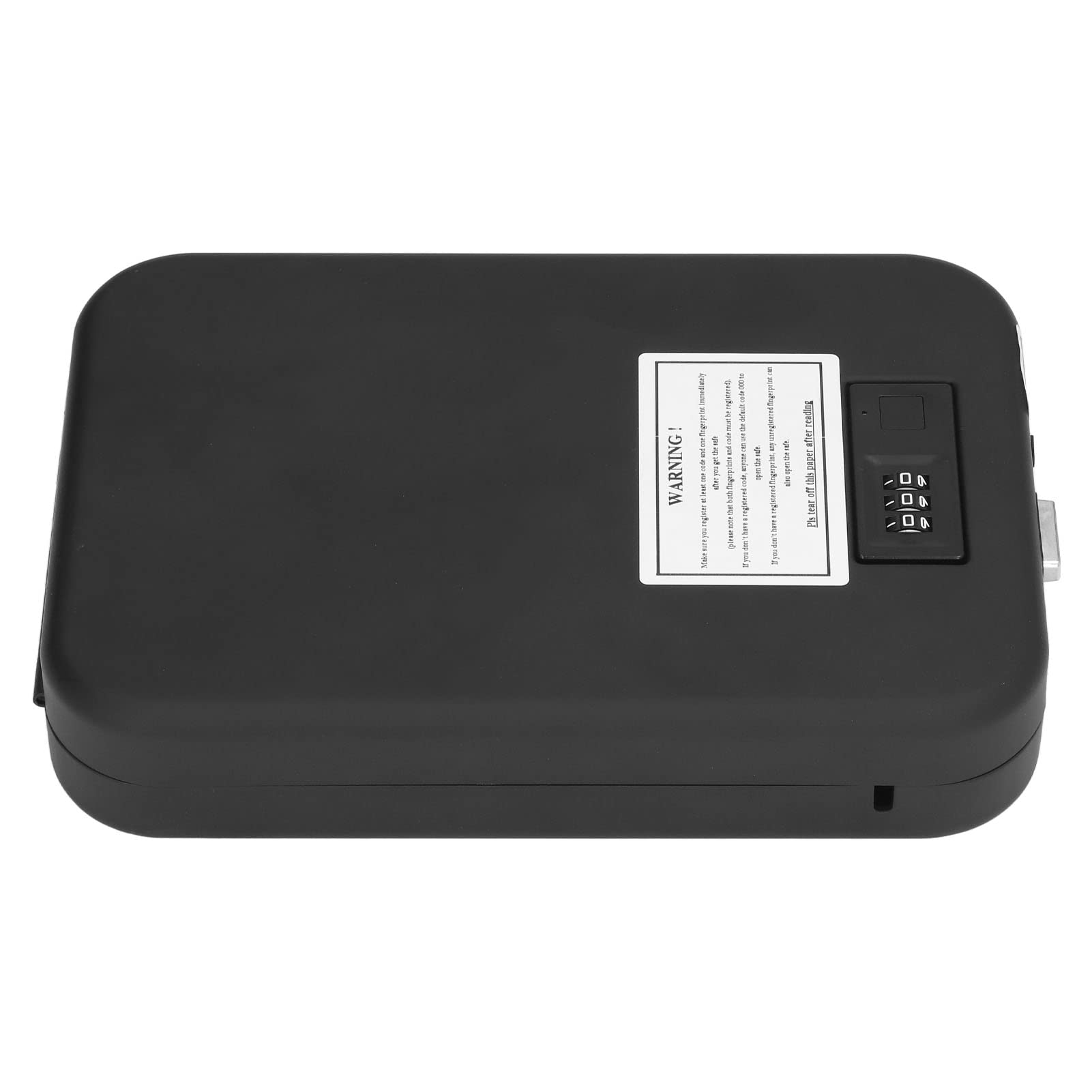 Tgoon Portable Security Box with Fingerprint & Mechanical Password Lock - Mini Safe for Valuables, Jewelry, Cash & Documents - Ideal for Home, Office & Travel Use