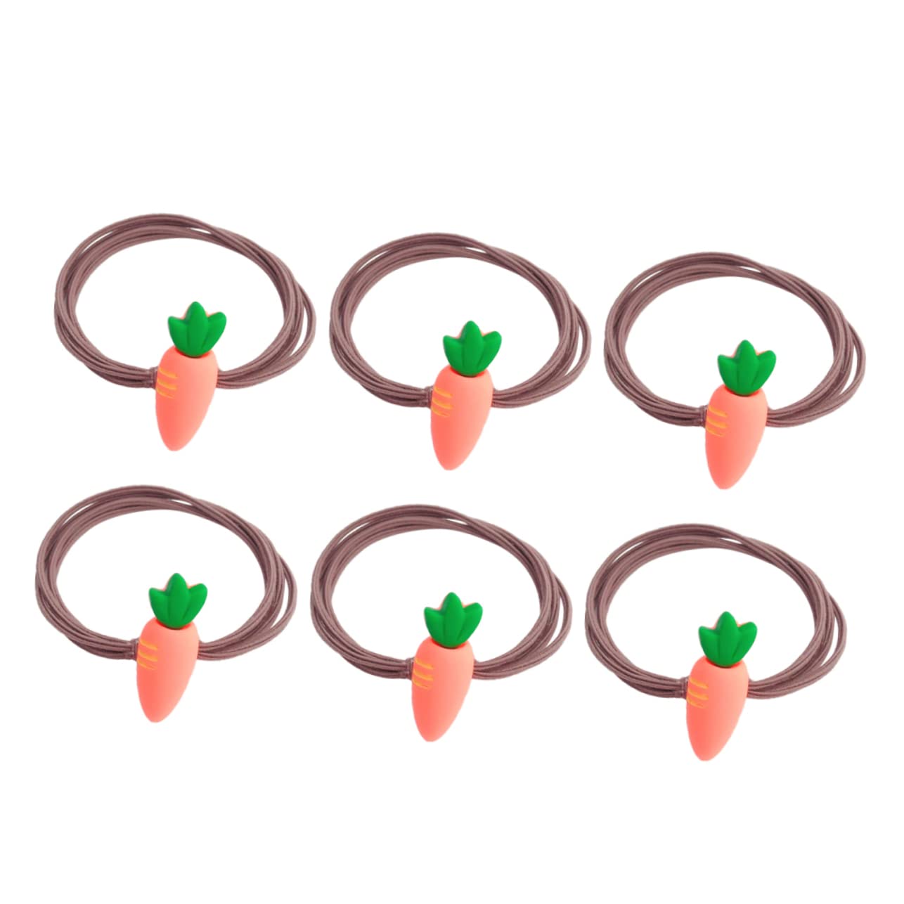 Minkissy 6-Piece Hair Rings & Ribbons Set for Girls - Elastic Scrunchies, Carrot Hair Rings, Headbands & Acrylic Hair Accessories - Perfect for School, Parties & Everyday Styling
