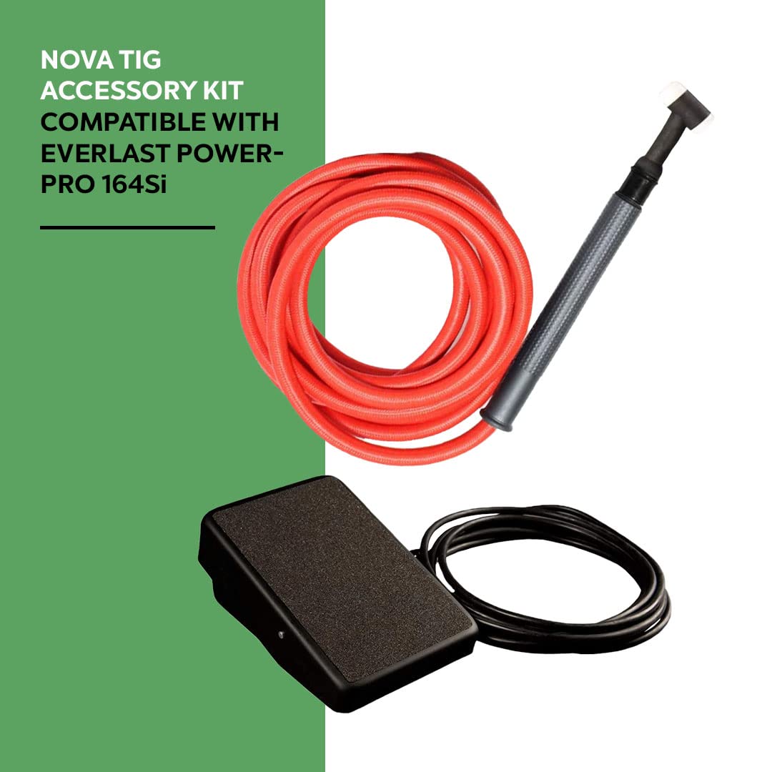NOVA Tig Welding Accessory Kit - Compatible with Everlast PowerPro 164Si Welder - Perfect for Metal Fabrication, Automotive Repair & DIY Welding Projects