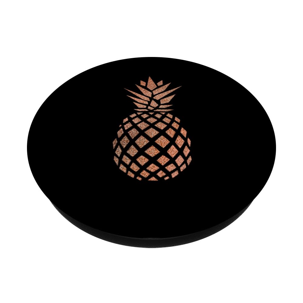 Rose Pineapple Black PopSockets Standard PopGrip - Swappable Phone Grip & Stand for iPhone, Samsung & Smartphones - Perfect for Selfies, Gaming & Hands-Free Viewing