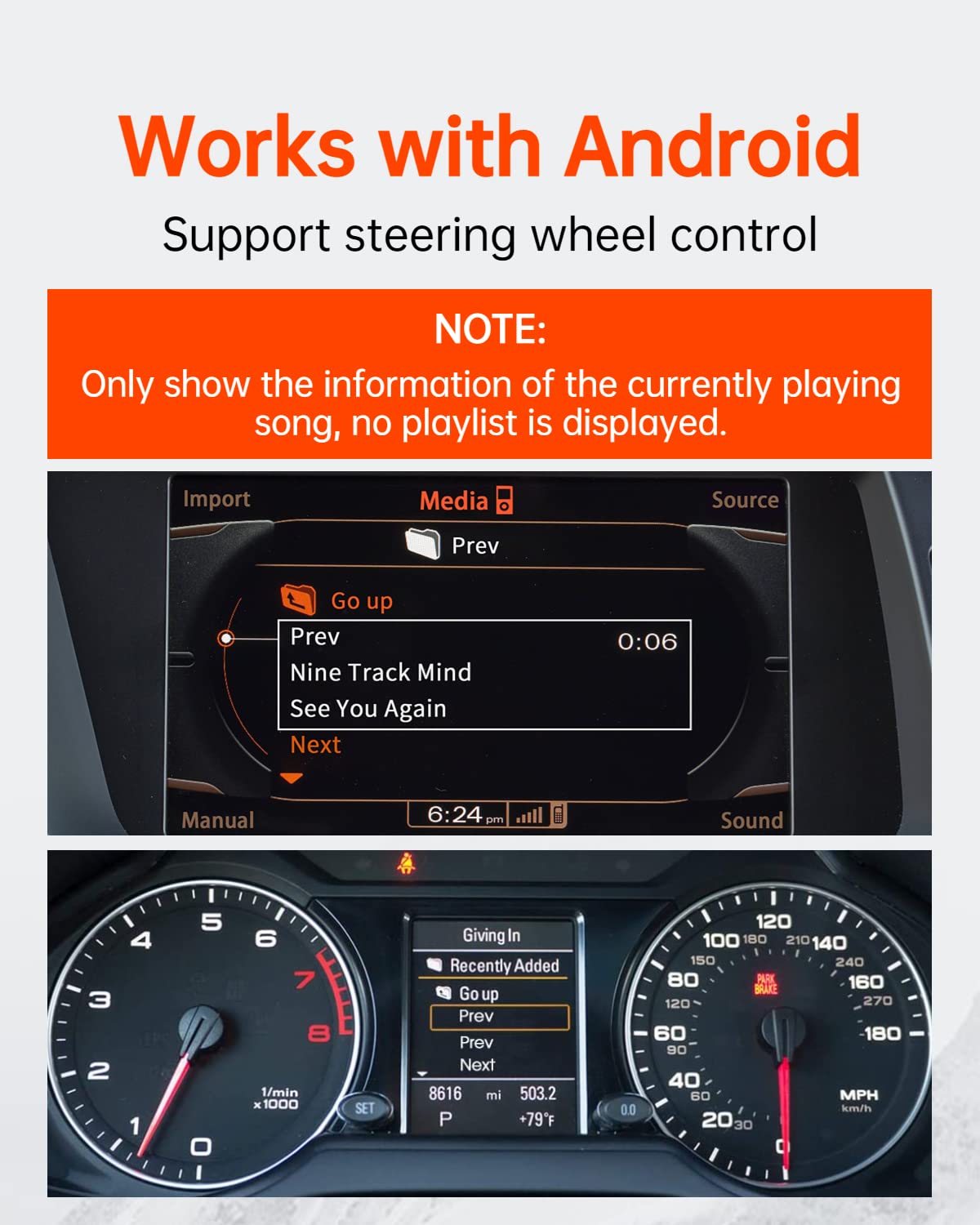 Bluetooth 5.0 Car Adapter with AptX HD - Wireless Audio Receiver for Audi MMI 3G AMI, Symphony Concert, Mercedes Media Interface & VW MDI - Hands-Free Calling & High-Quality Music Streaming for Audi, Mercedes, Volkswagen Cars