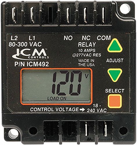 ICM Line Voltage Monitor 24-240V - AC Voltage Detector for Home & Industrial Electrical Systems - Perfect for HVAC, Motors, and Power Equipment Monitoring