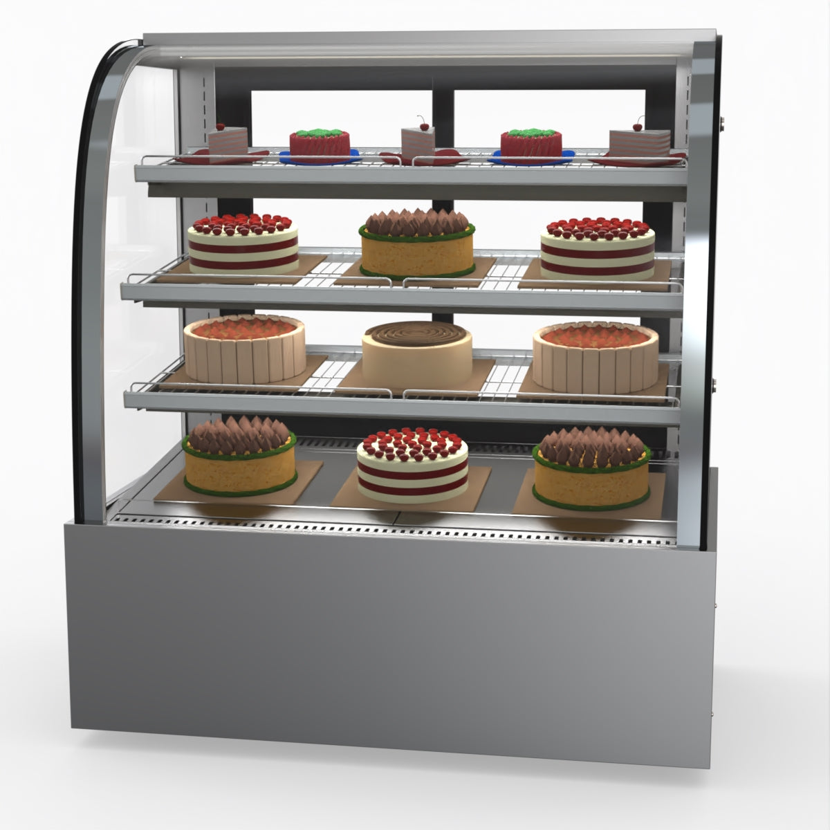 Bonvue SL840 Commercial Refrigerated Display Case - Perfect for Delis, Bakeries & Cafes to Showcase Fresh Food