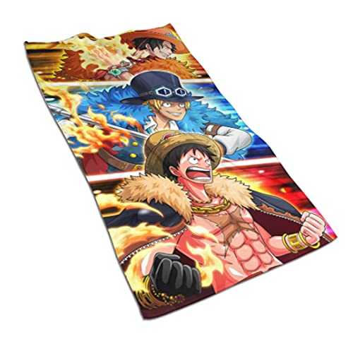 Japanese Anime Series Fashion Camping Hand Towels - Quick-Drying Super Absorbent Soft Microfiber Towel 32x16 Inches (40x80cm) - Pack of 5 for Travel, Gym, Outdoor & Home Use