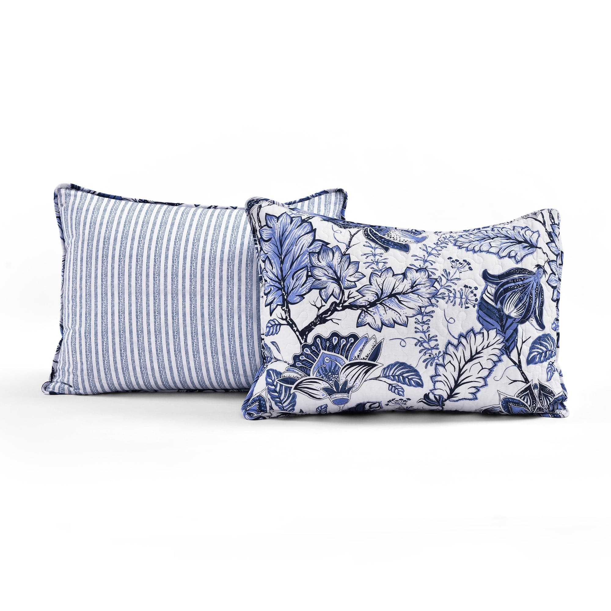 Cynthia Jacobean 3-Piece Quilt Set - Queen Size Bedding with Matching Pillow Shams - Perfect for Master Bedrooms & Guest Rooms