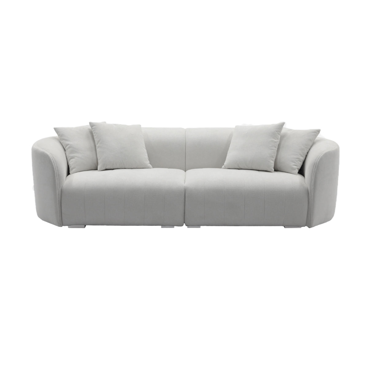 Juniper Pearl 3-Seater Sofa - Modern Comfortable Living Room Couch for Small Spaces | Perfect for Apartments, Condos & Cozy Homes