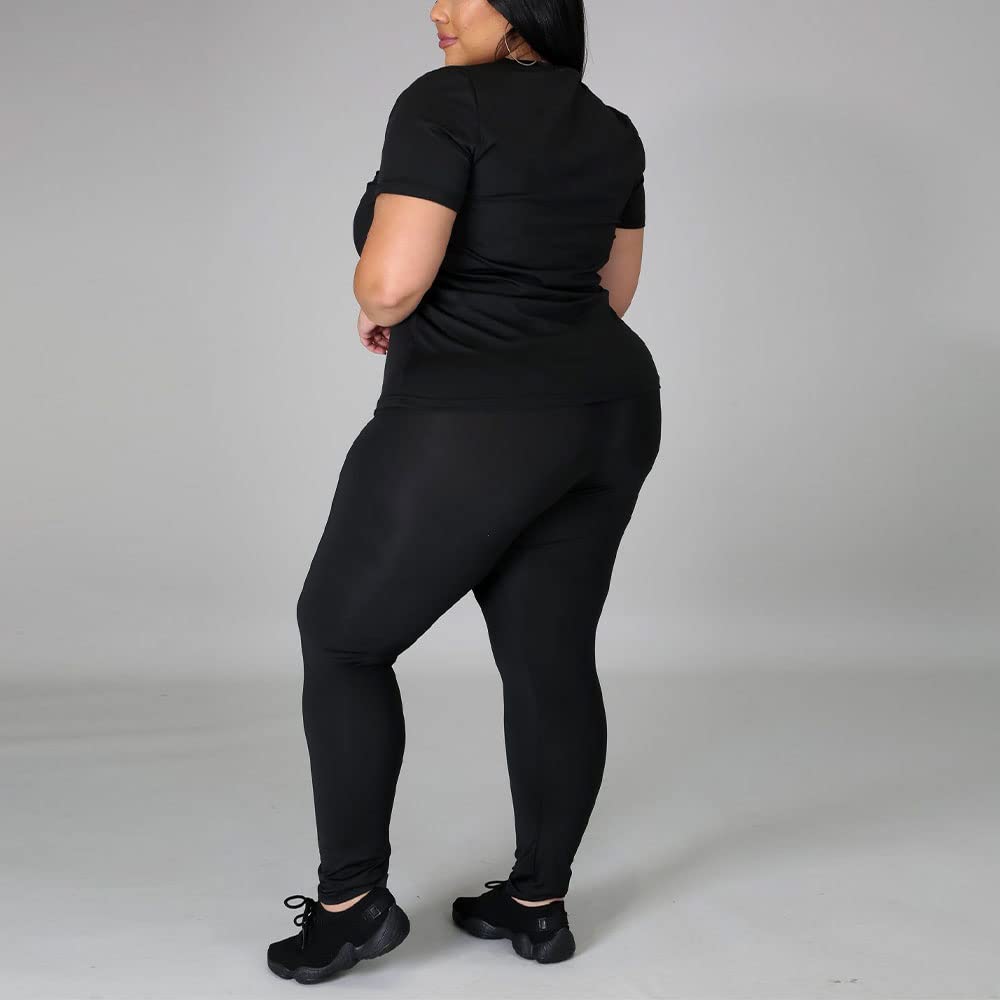 PINSV Plus Size Women's 2-Piece Outfit Sets (1X-5X) - Comfortable & Stylish Matching Sets for Casual Wear, Work & Special Occasions
