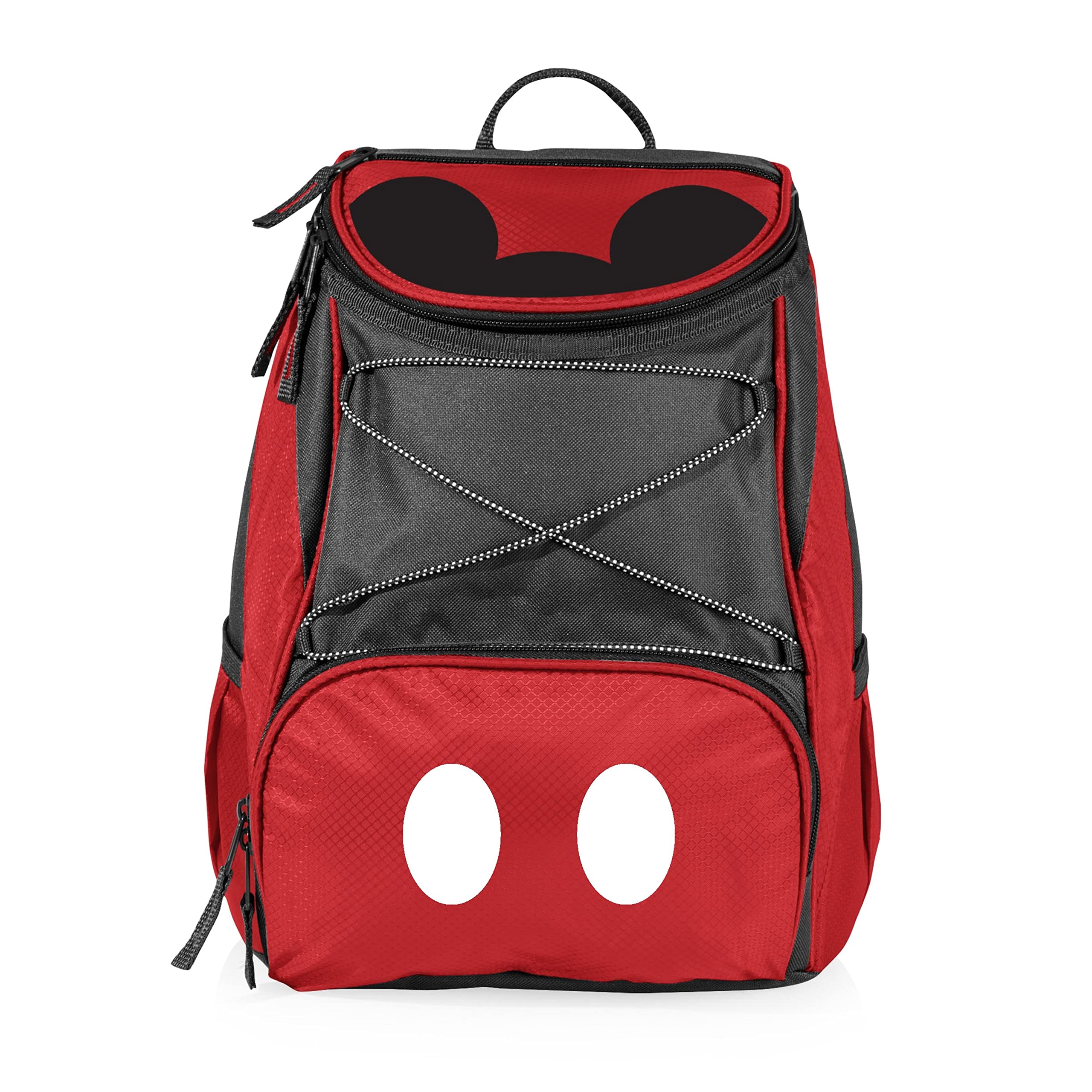 Disney Mickey Mouse Insulated Backpack Cooler - Soft Lunch Bag with Red & Gray Accents | Picnic, Beach, Camping & Outdoor Adventures